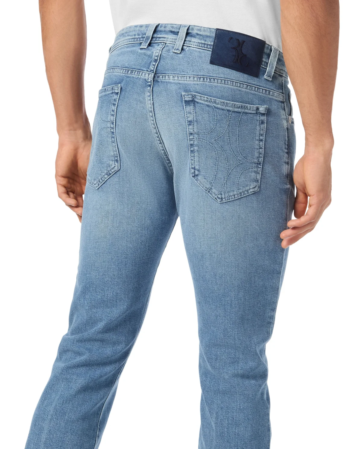 Super Straight Cut Denim Trousers, цвет: Голубой