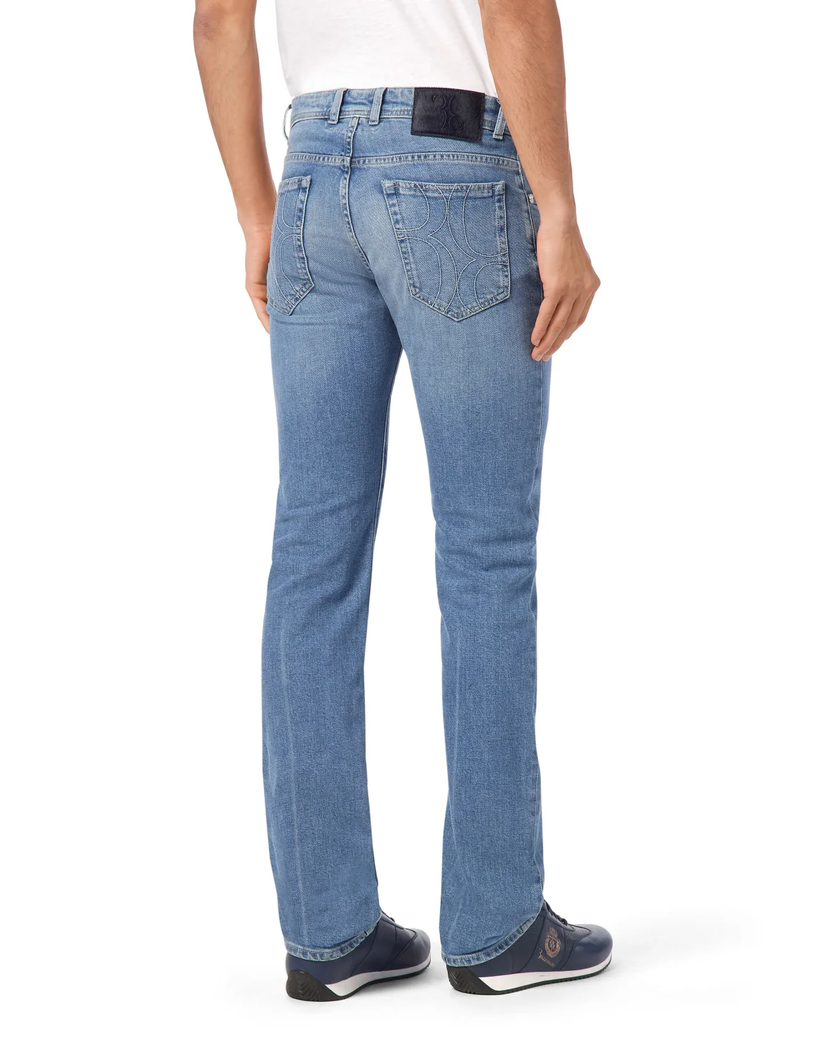 Regular Fit Denim Trousers, цвет: Голубой