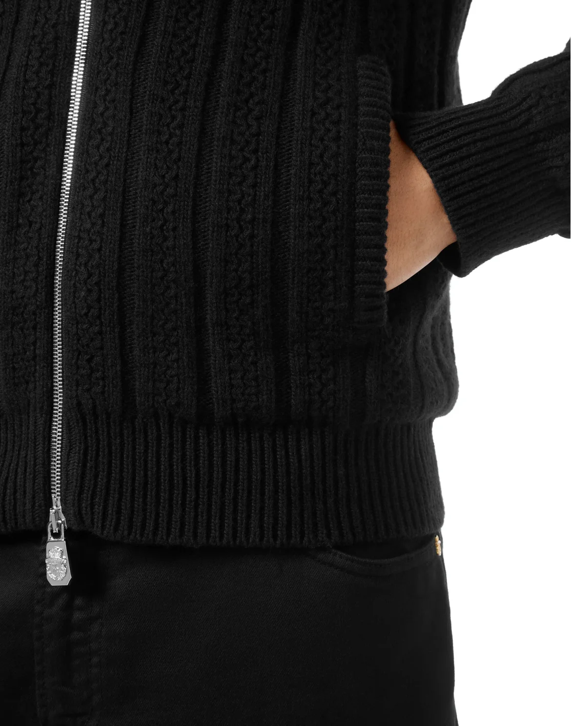 Wool Knit hoodie, цвет: Черный