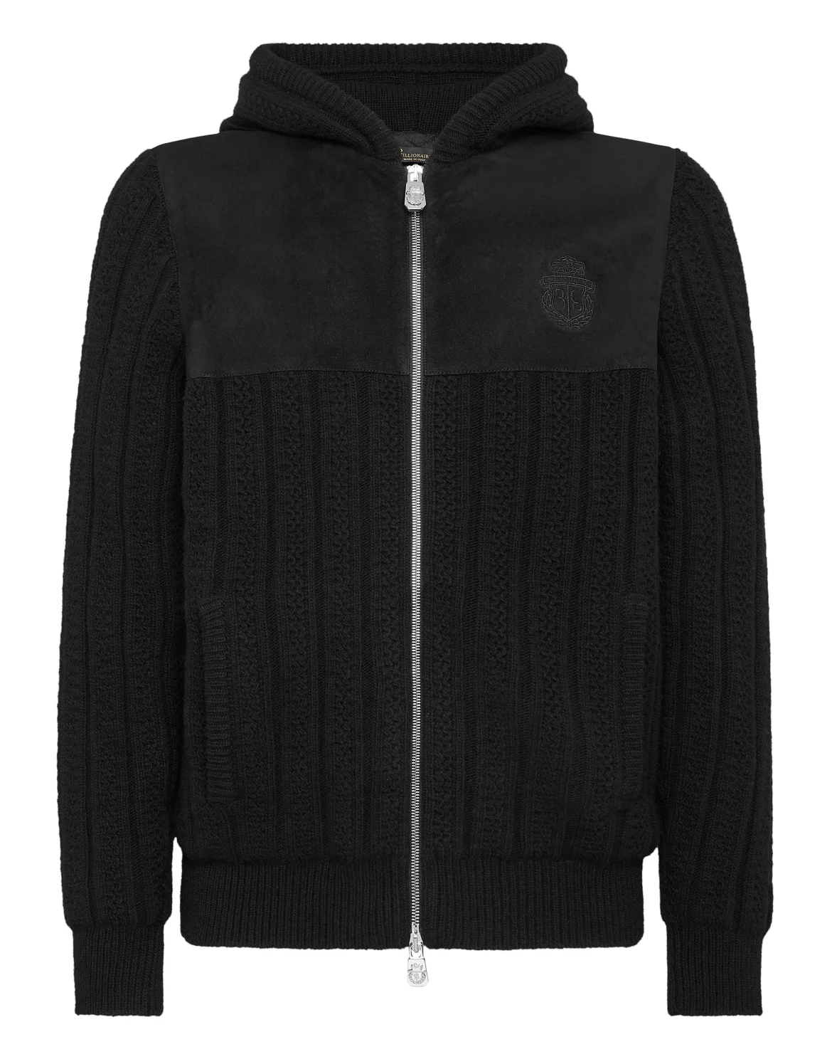 Wool Knit hoodie, цвет: Черный