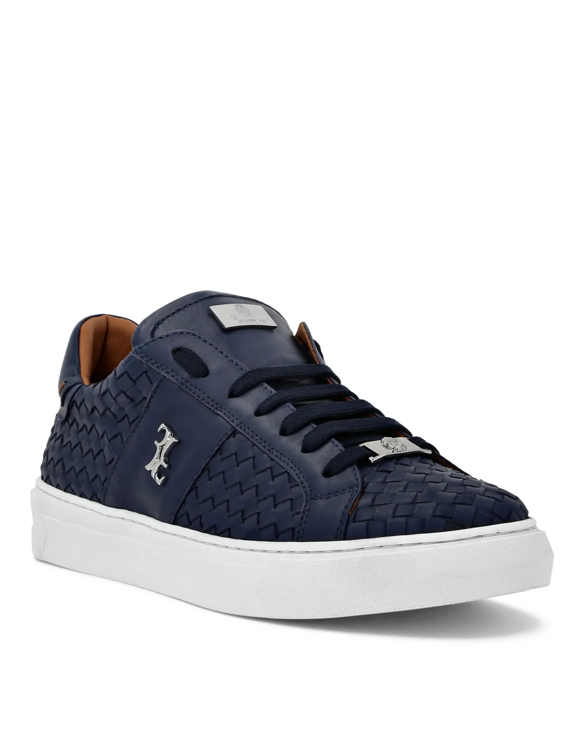 Nappa Lo-Top Sneakers, цвет: Синий