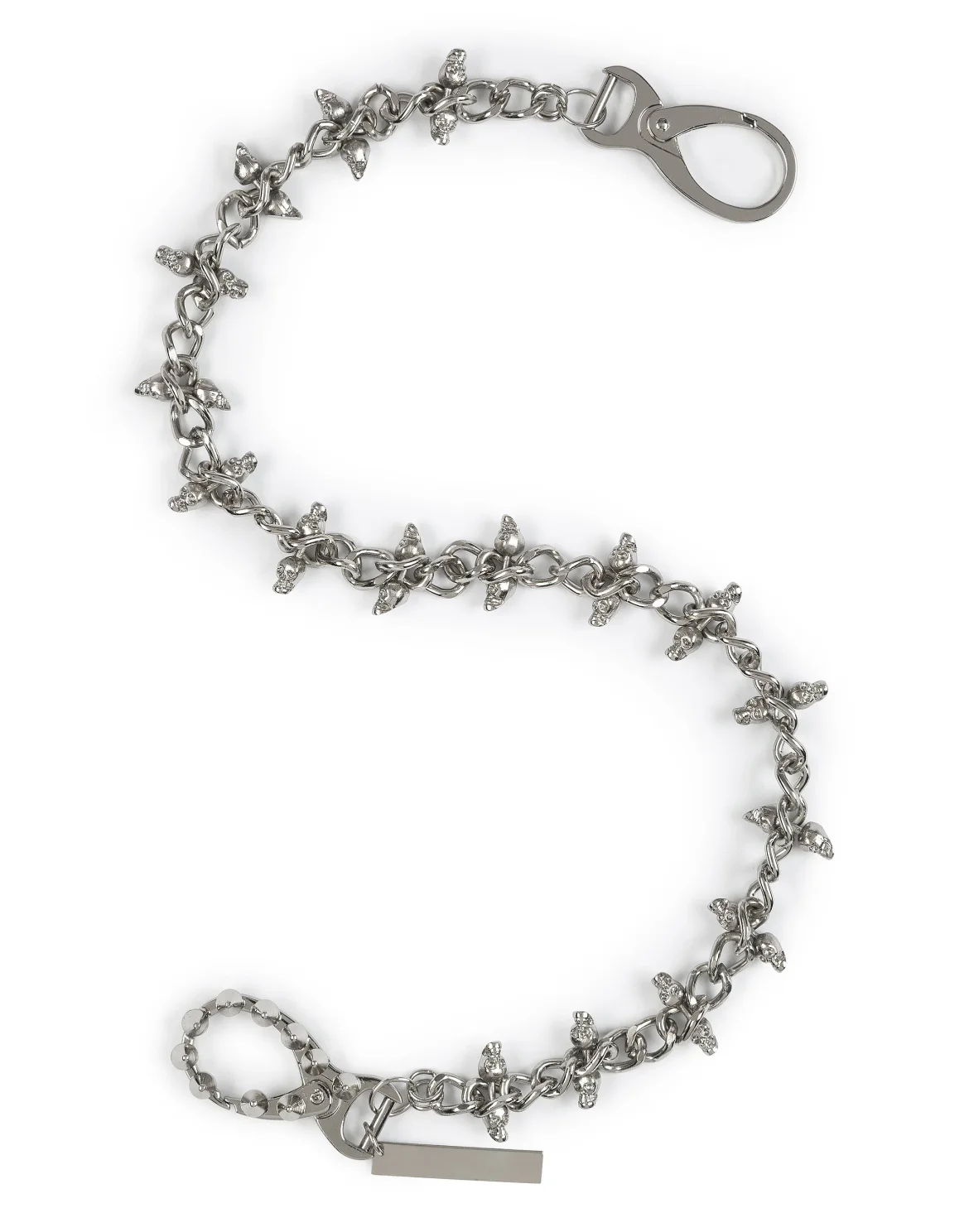 Metal chain "Skull", цвет: Серебристый