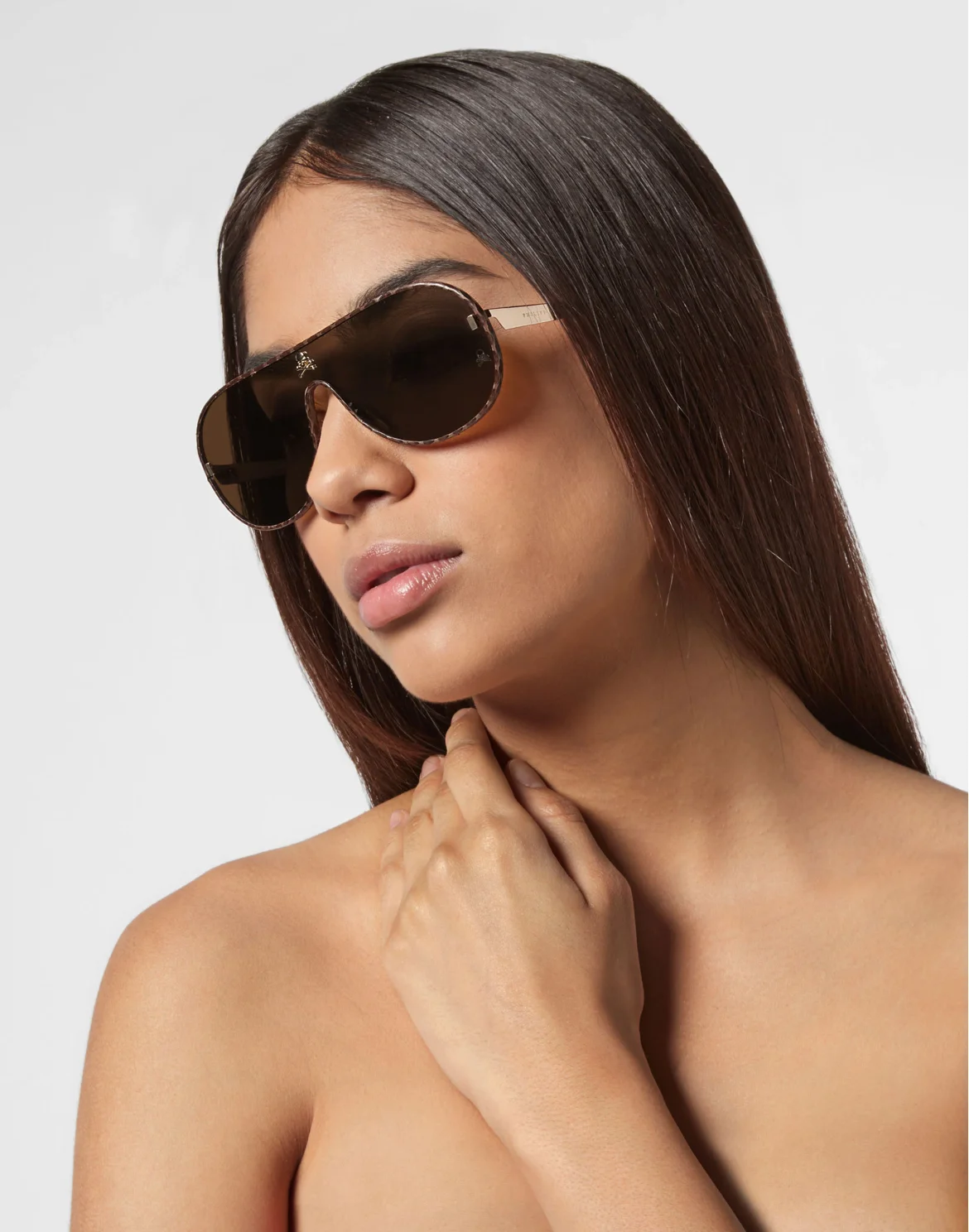 Sunglasses Target Leather, цвет: Золотой