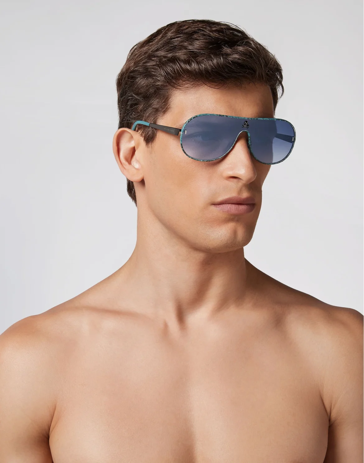 Sunglasses Target Leather, цвет: Бирюзовый