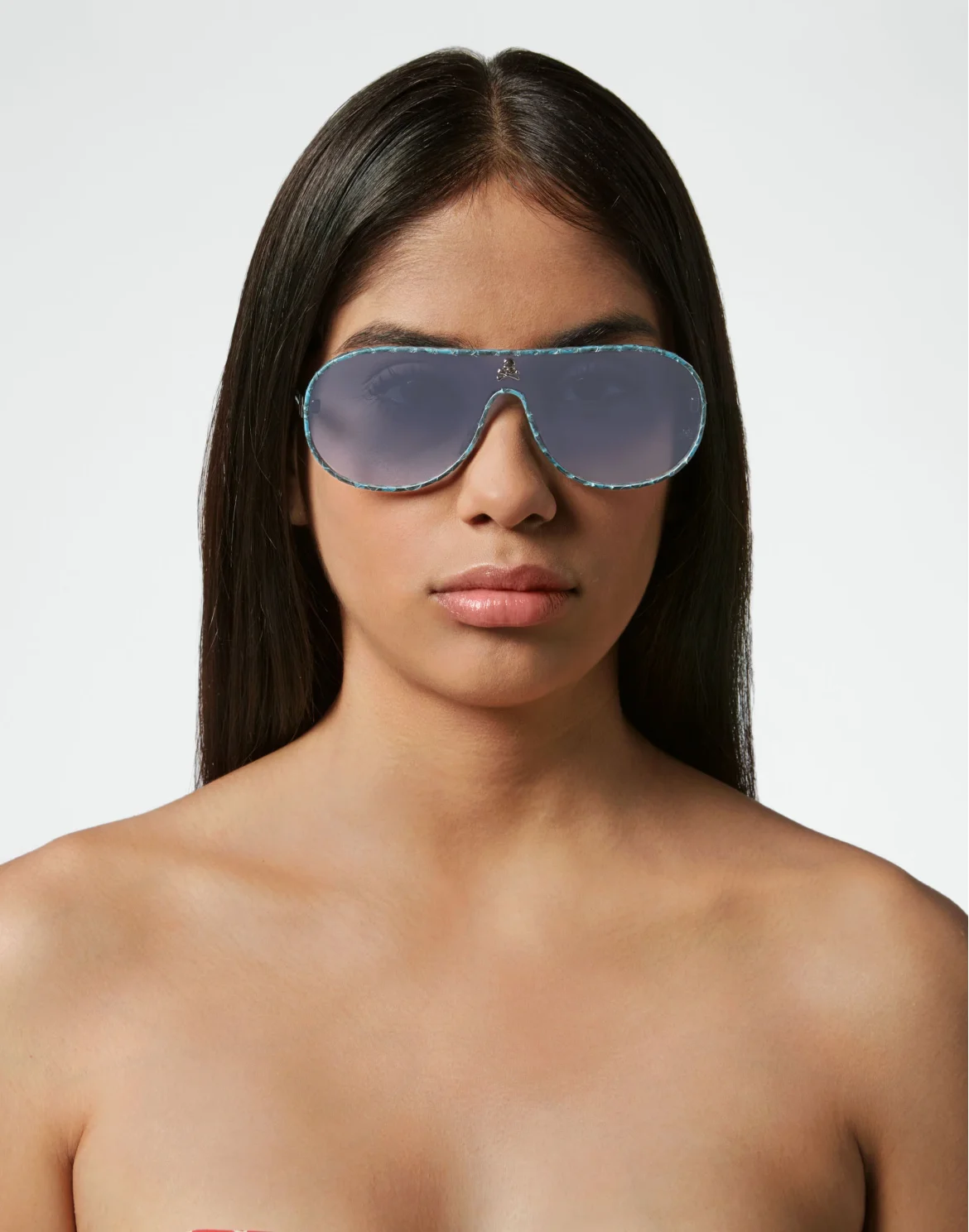 Sunglasses Target Leather, цвет: Бирюзовый