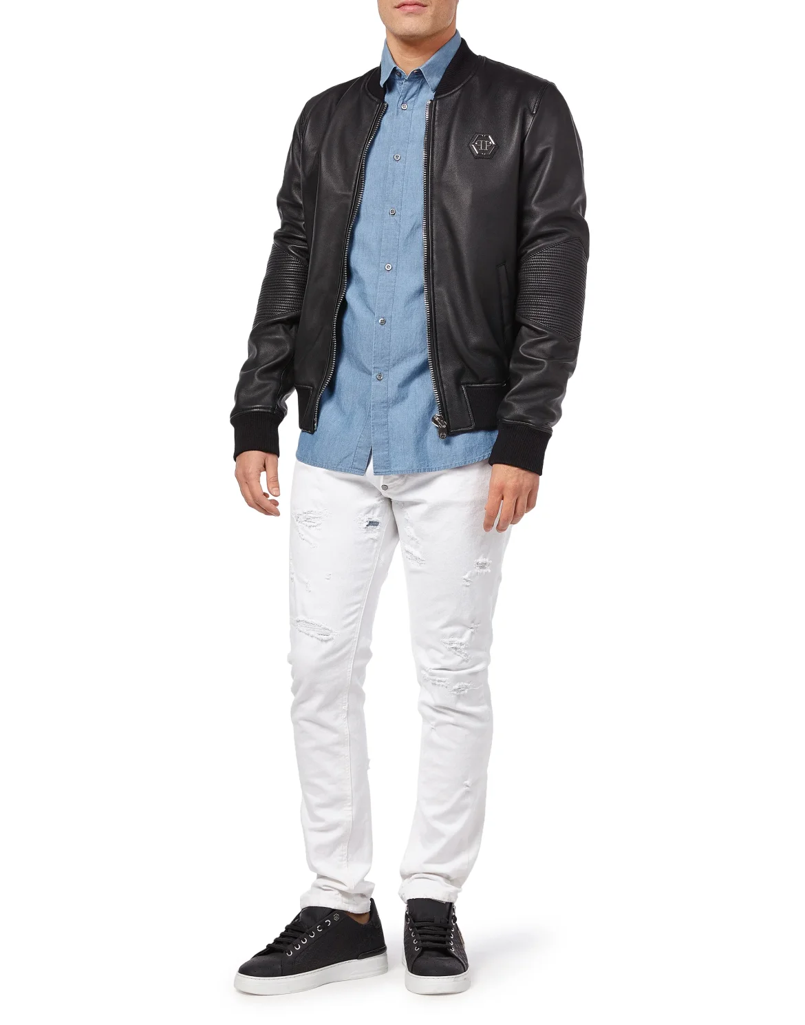 Denim Shirt Ls "Crazyness", цвет: Синий