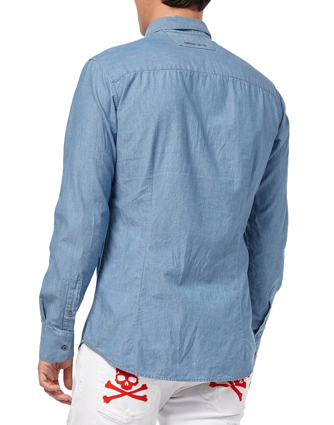 Denim Shirt Ls "Crazyness", цвет: Синий
