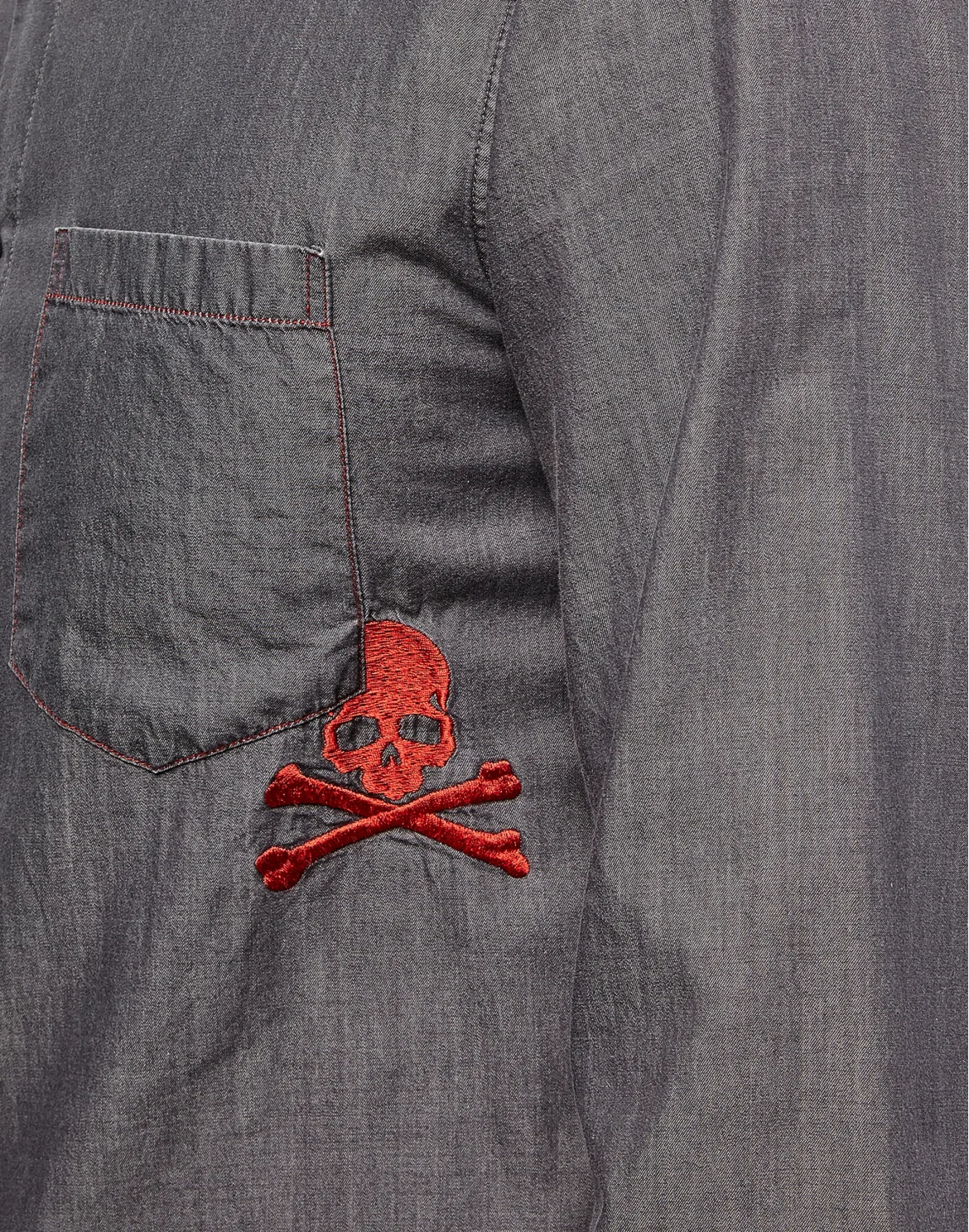 Denim Shirt Ls "Crazyness", цвет: Серый