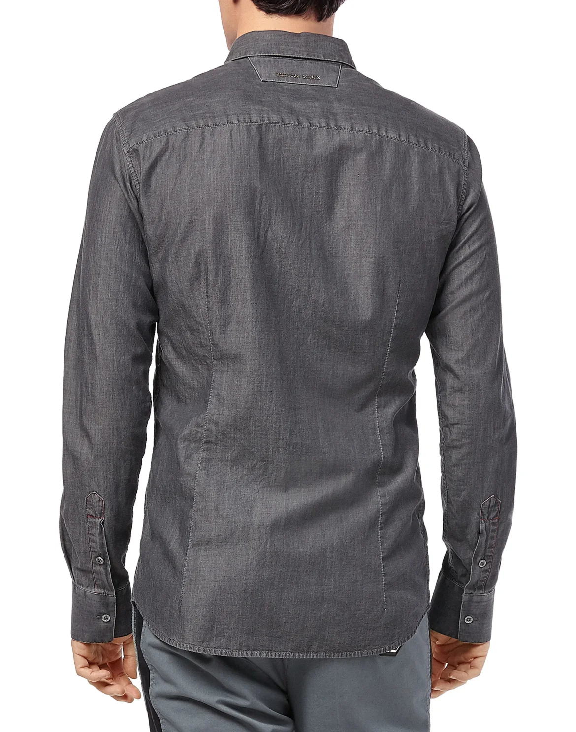 Denim Shirt Ls "Crazyness", цвет: Серый