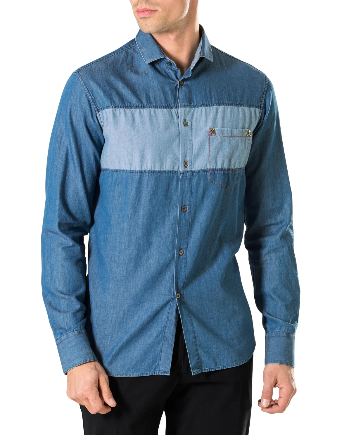 Denim Shirt Ls "Gordon", цвет: Синий