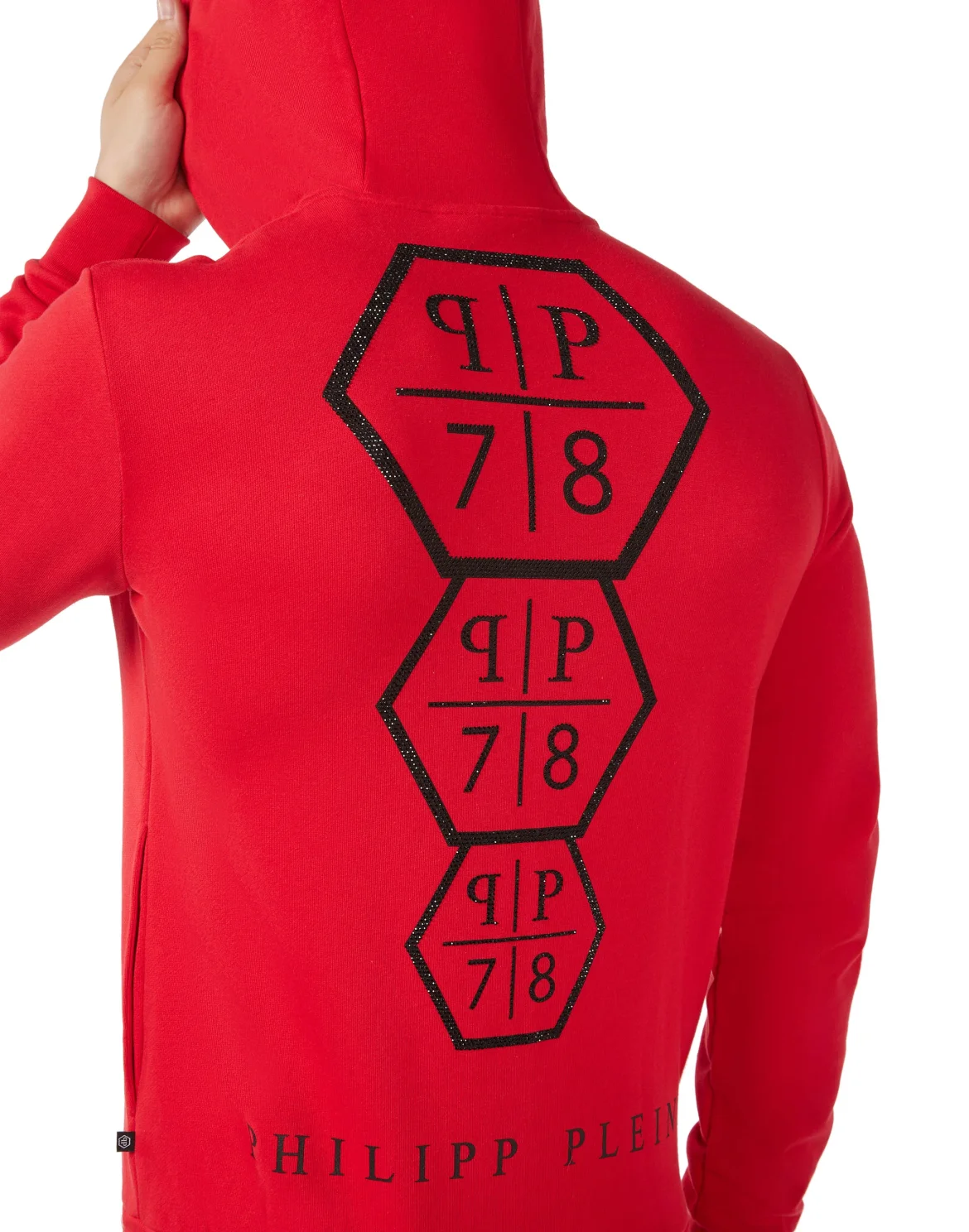 Hoodie Sweatjacket PP78, цвет: Красный