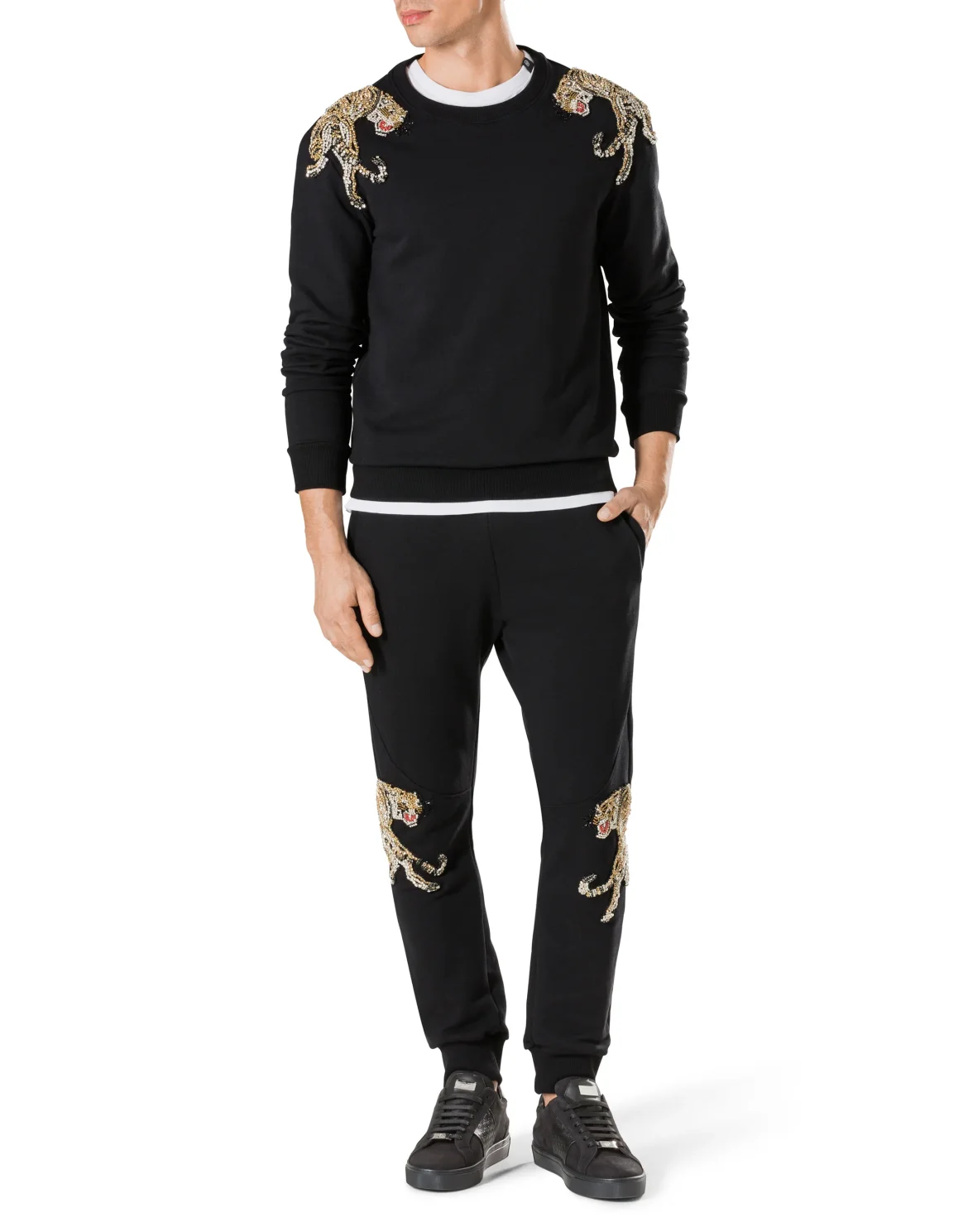Jogging Trousers "I Don't Want To Wait", цвет: Черный