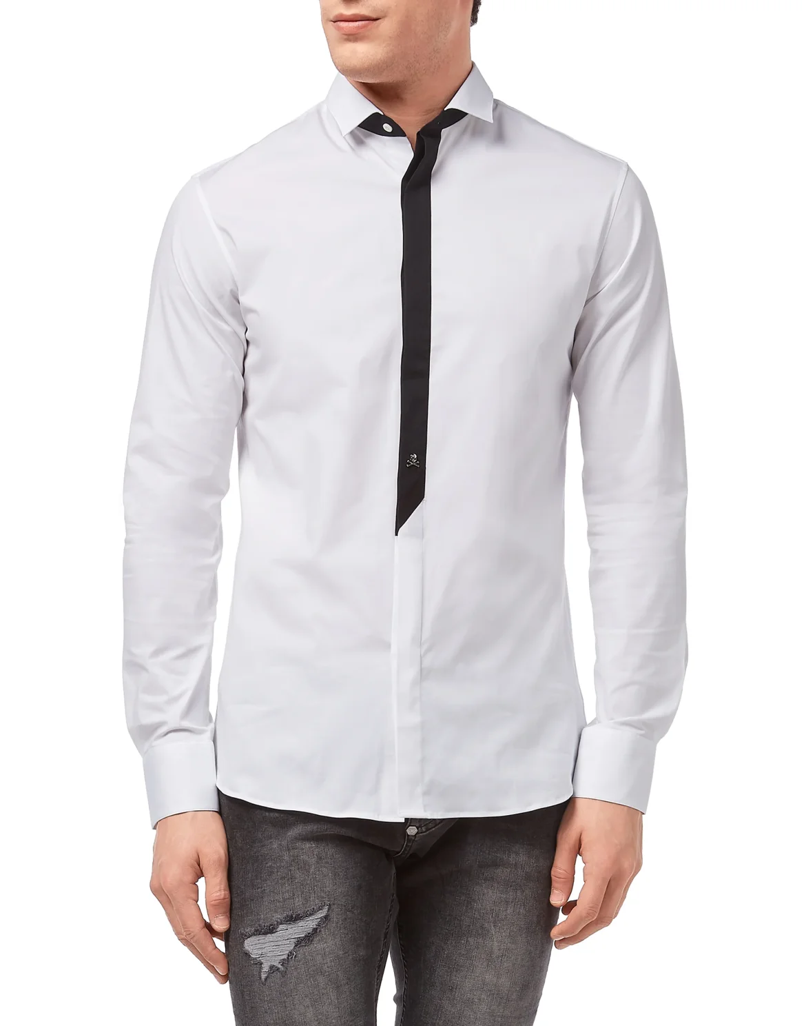 Shirt Platinum Cut LS "Alec", цвет: Белый