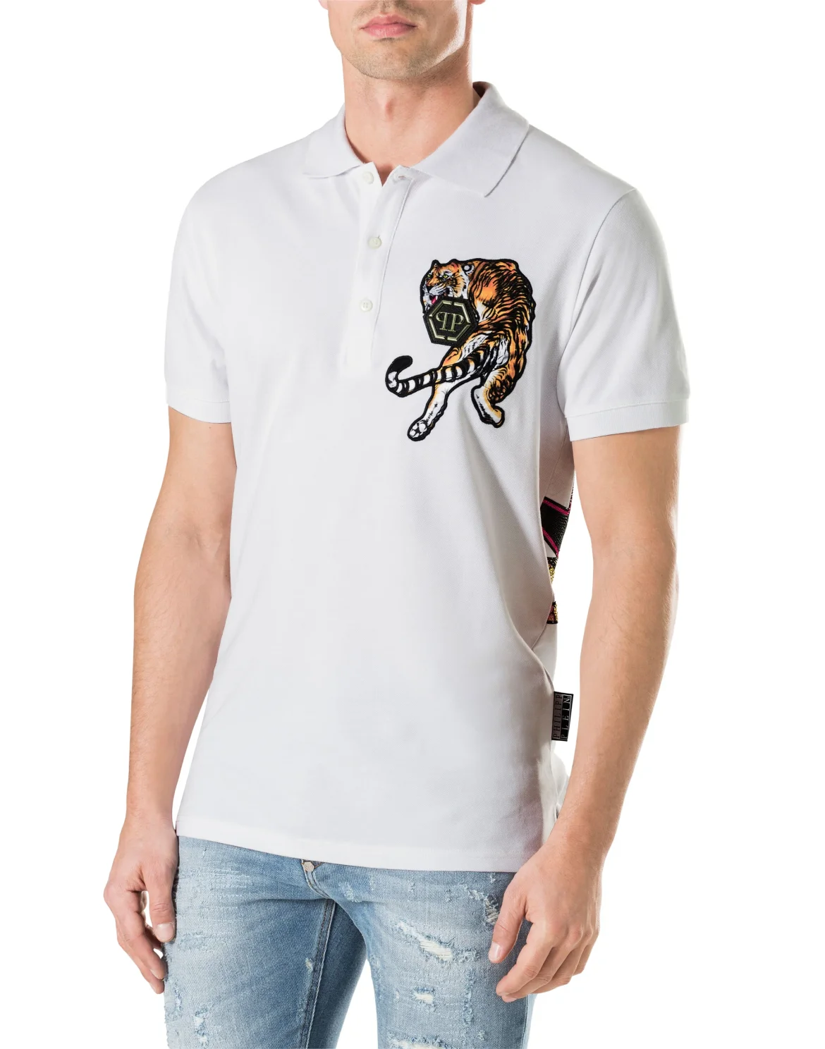 Slim Fit Polo shirt SS "Feel It", цвет: Белый