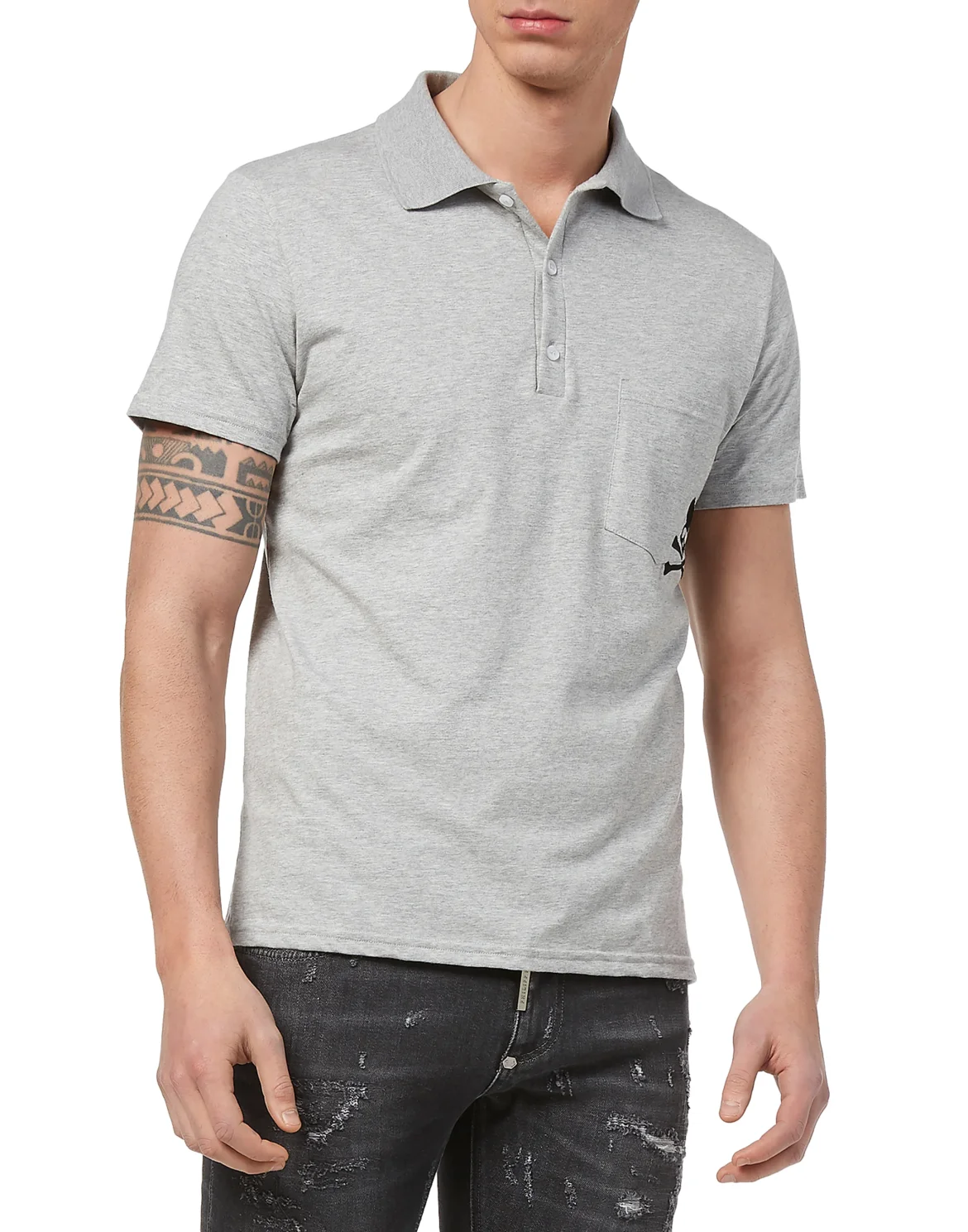 Slim Fit Polo shirt SS "Crazy", цвет: Серый