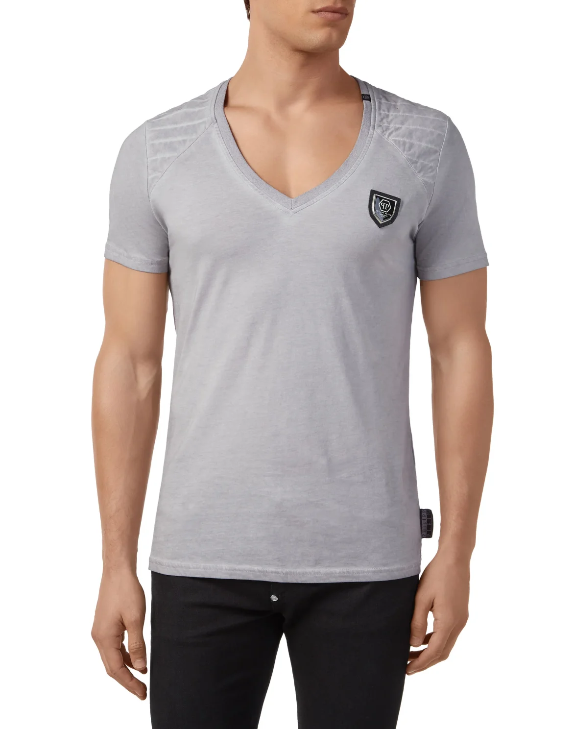 T-shirt V-Neck SS "Raglan", цвет: Серый