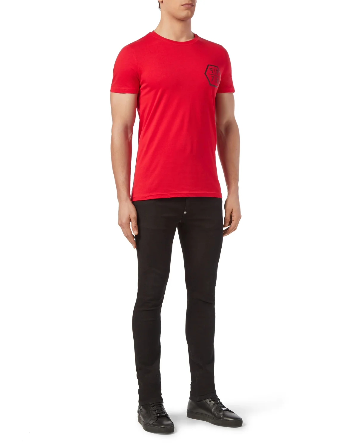 T-shirt Round Neck SS Plein, цвет: Красный