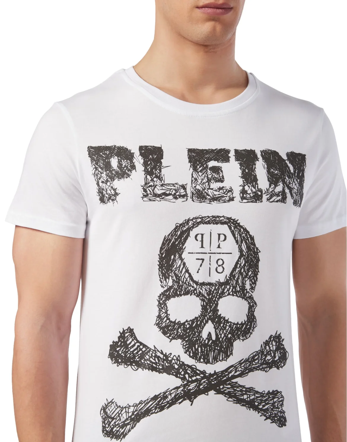 T-shirt Round Neck SS Skull, цвет: Белый