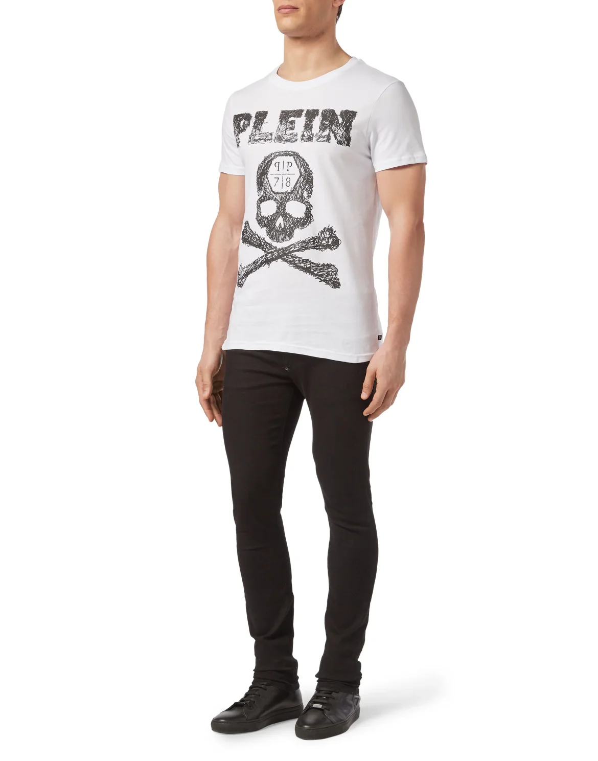 T-shirt Round Neck SS Skull, цвет: Белый