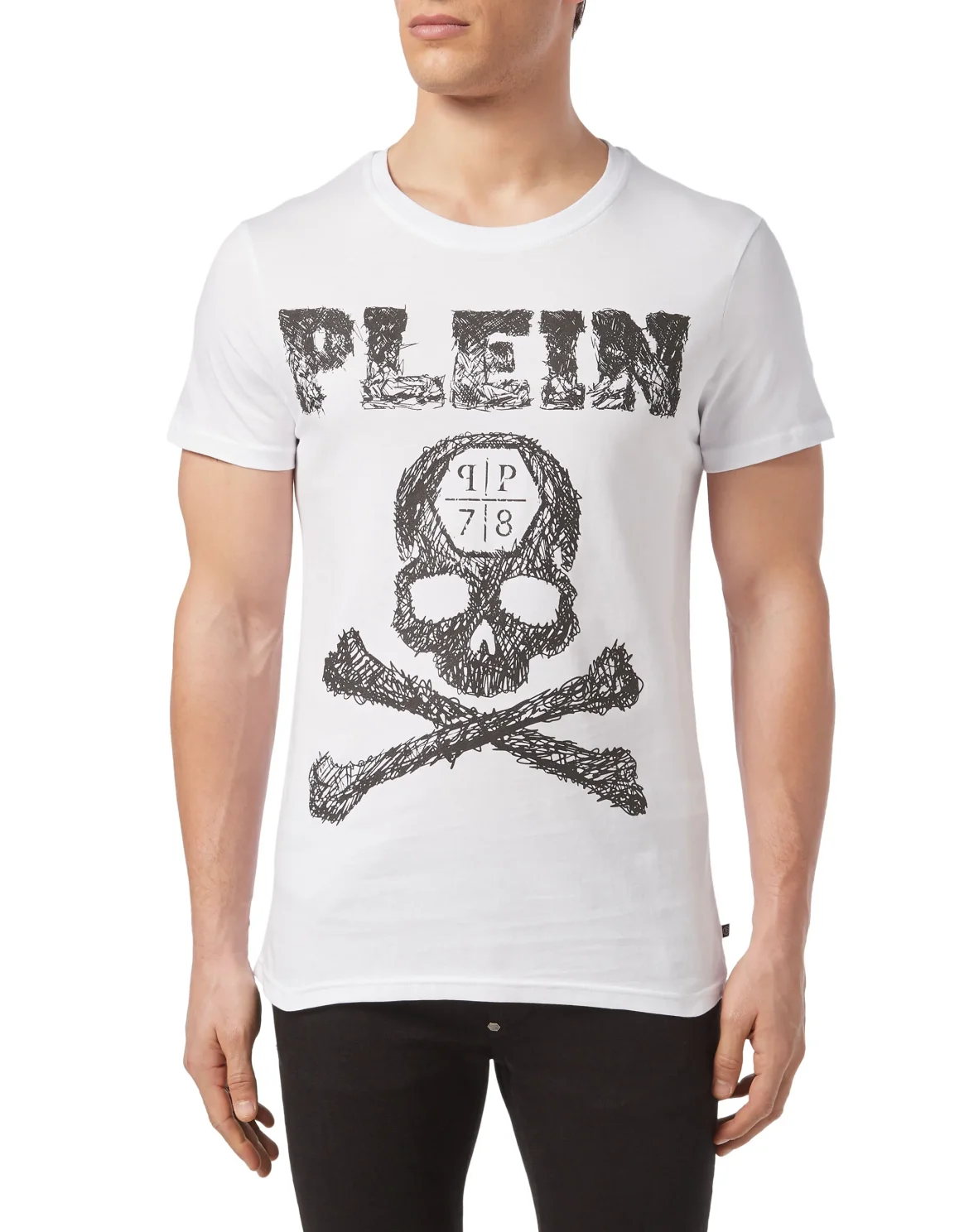 T-shirt Round Neck SS Skull, цвет: Белый