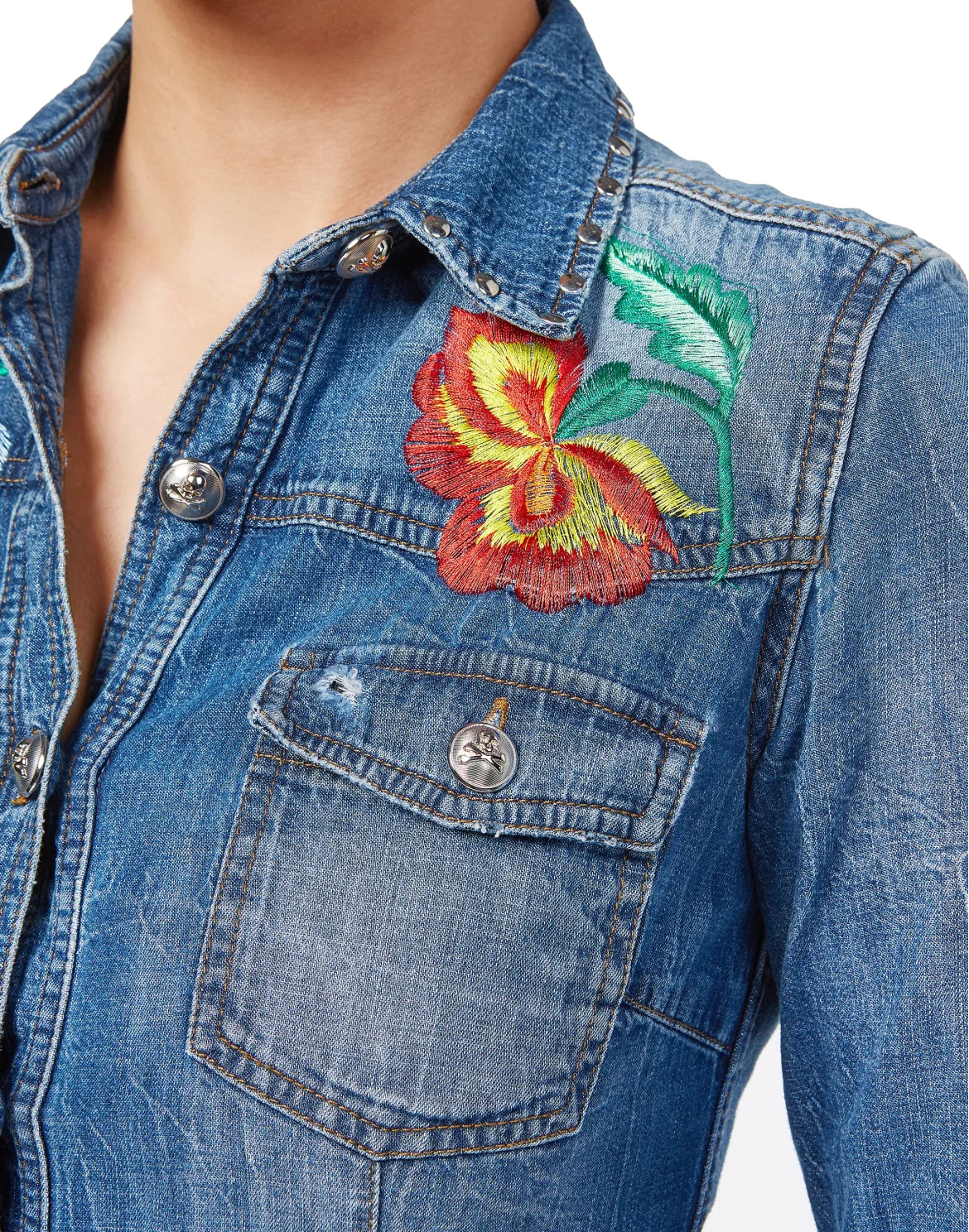 Denim Shirt Dress, цвет: Синий