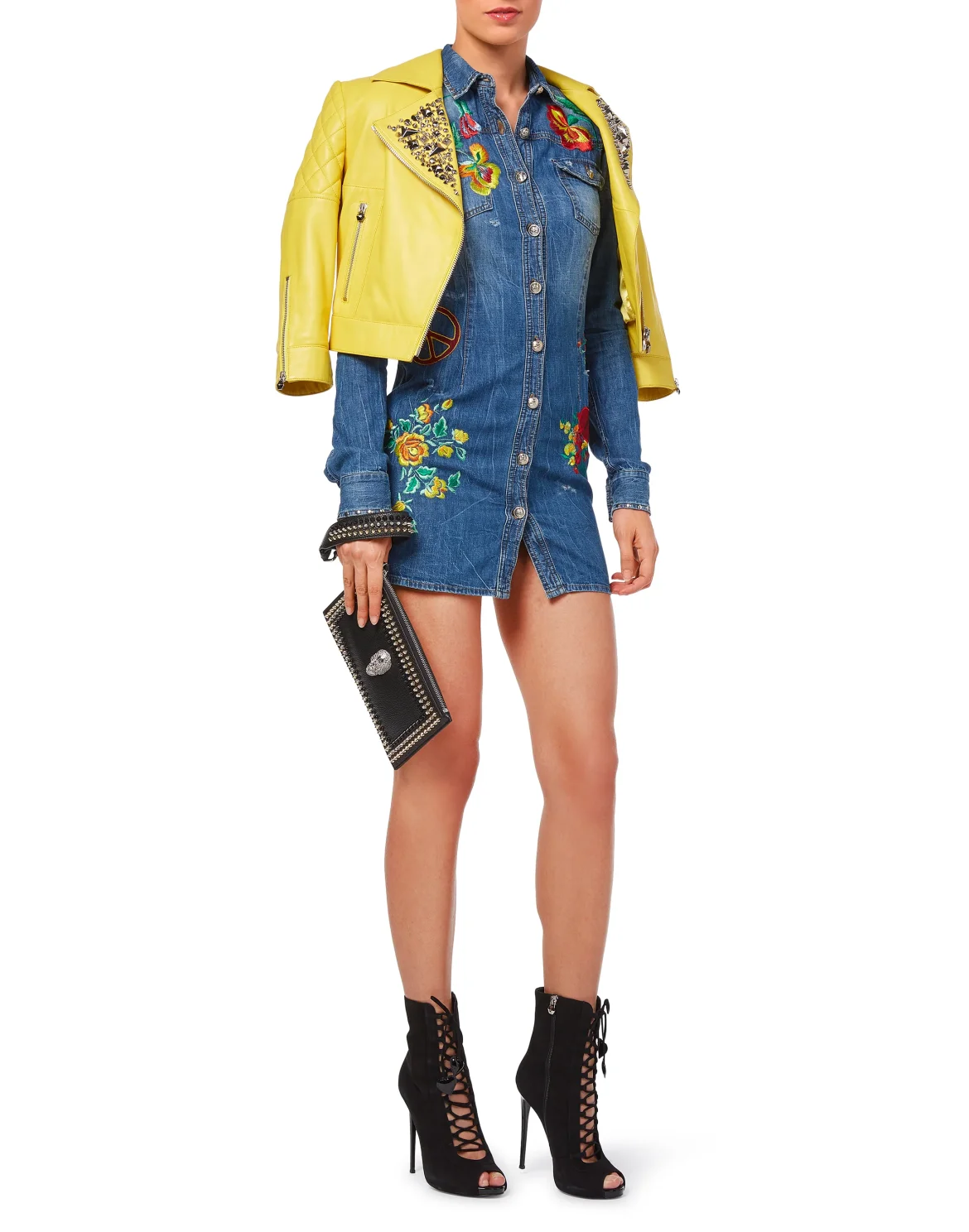 Denim Shirt Dress, цвет: Синий