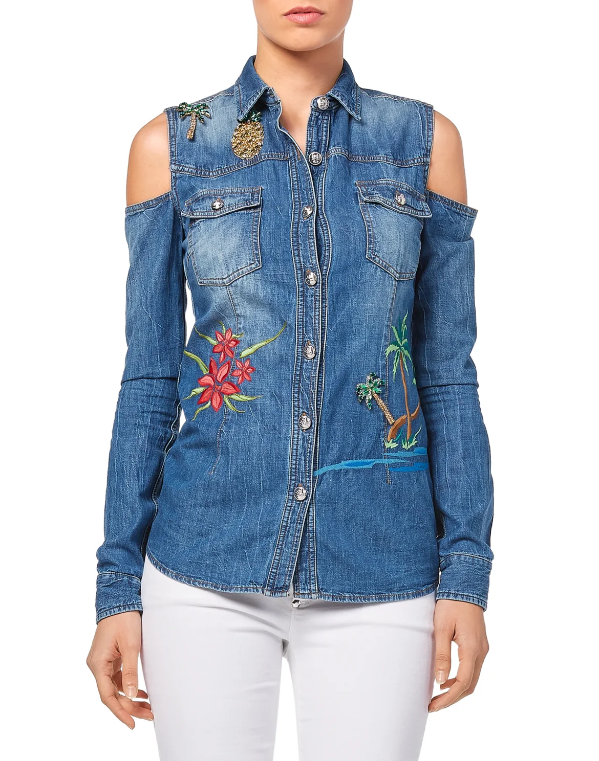 Denim Shirt Ls "Amaryllis", цвет: Синий
