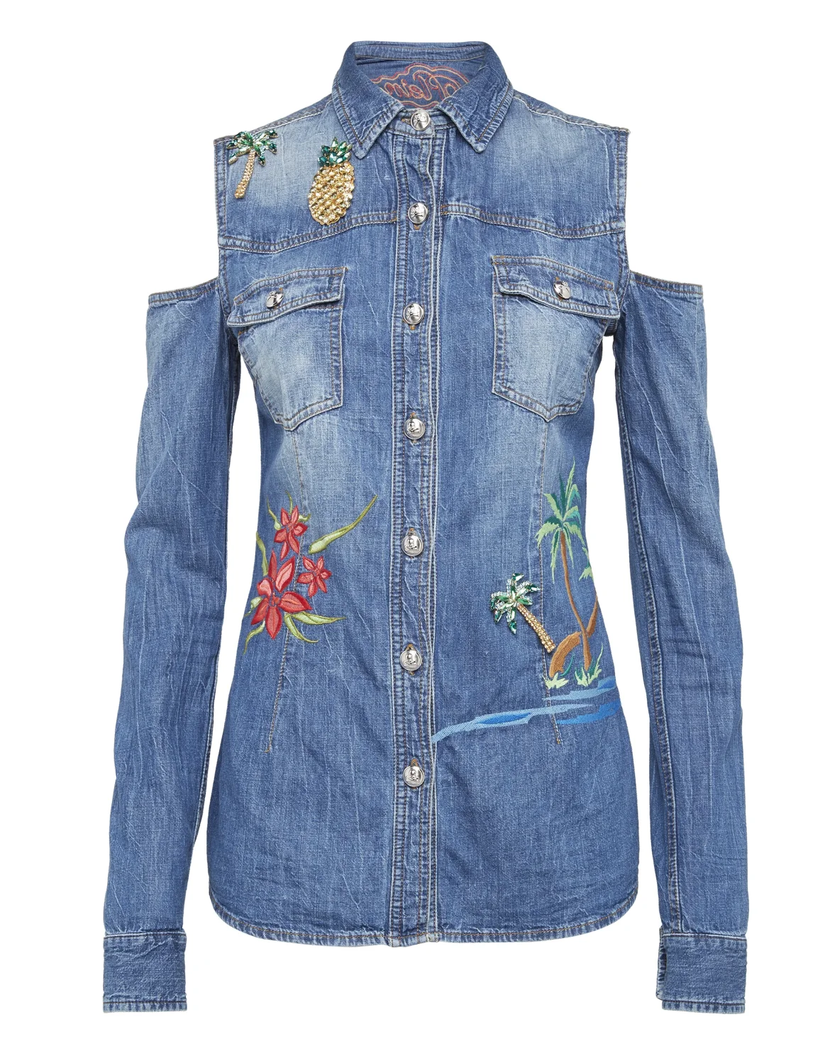 Denim Shirt Ls "Amaryllis", цвет: Синий