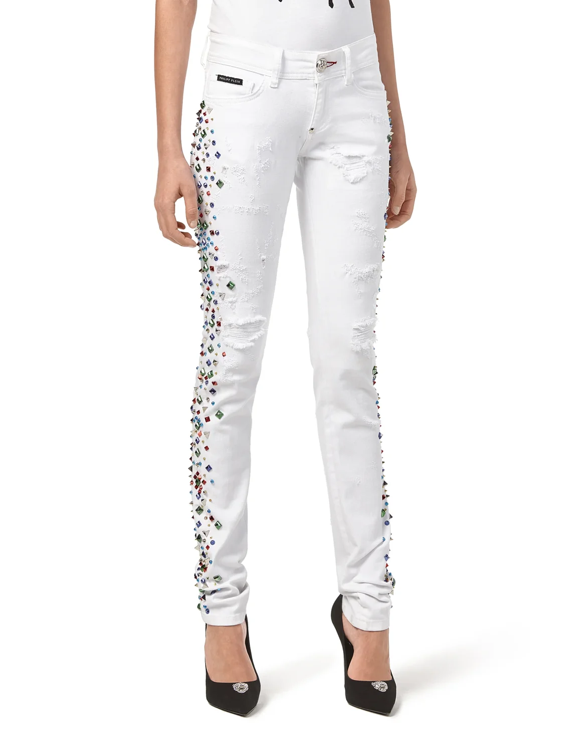Slim Fit "Stones", цвет: Белый