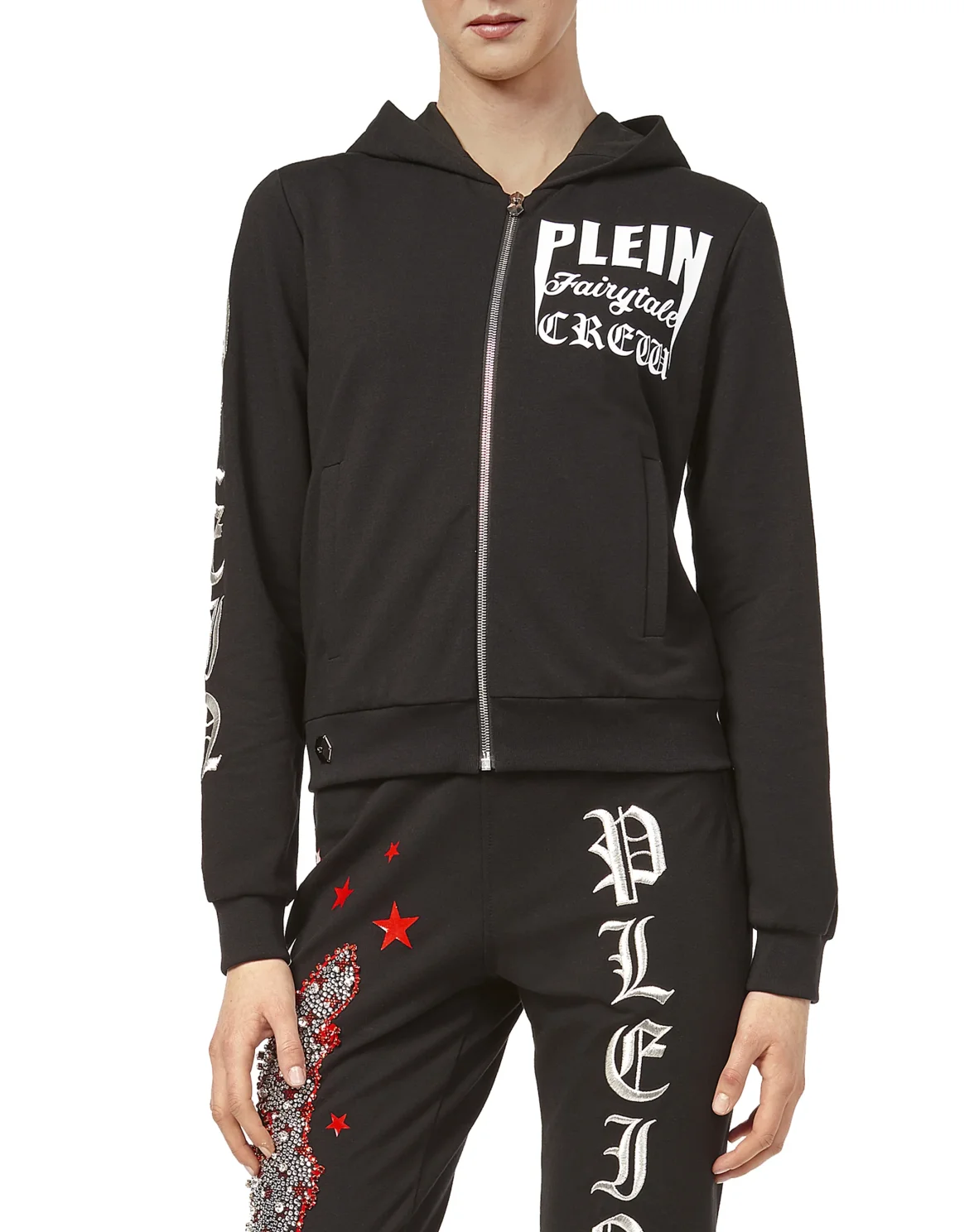 Hoodie Sweatjacket "Say It", цвет: Черный