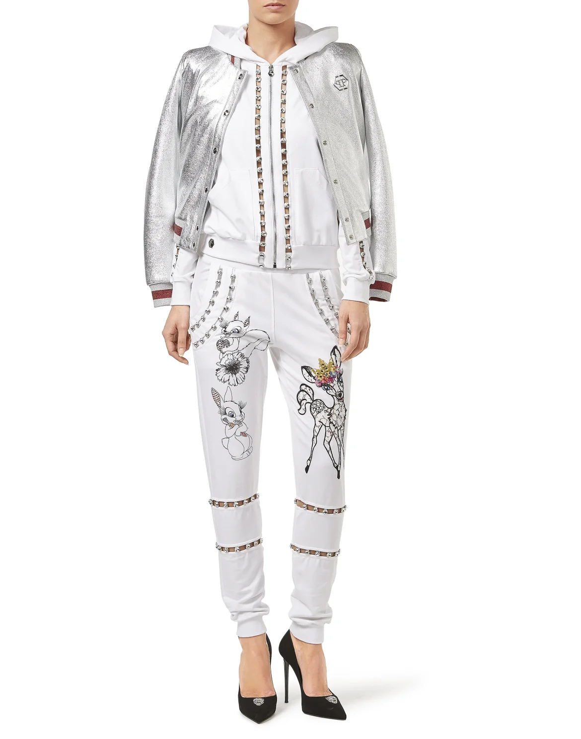 Hoodie Sweatjacket "Confident", цвет: Белый