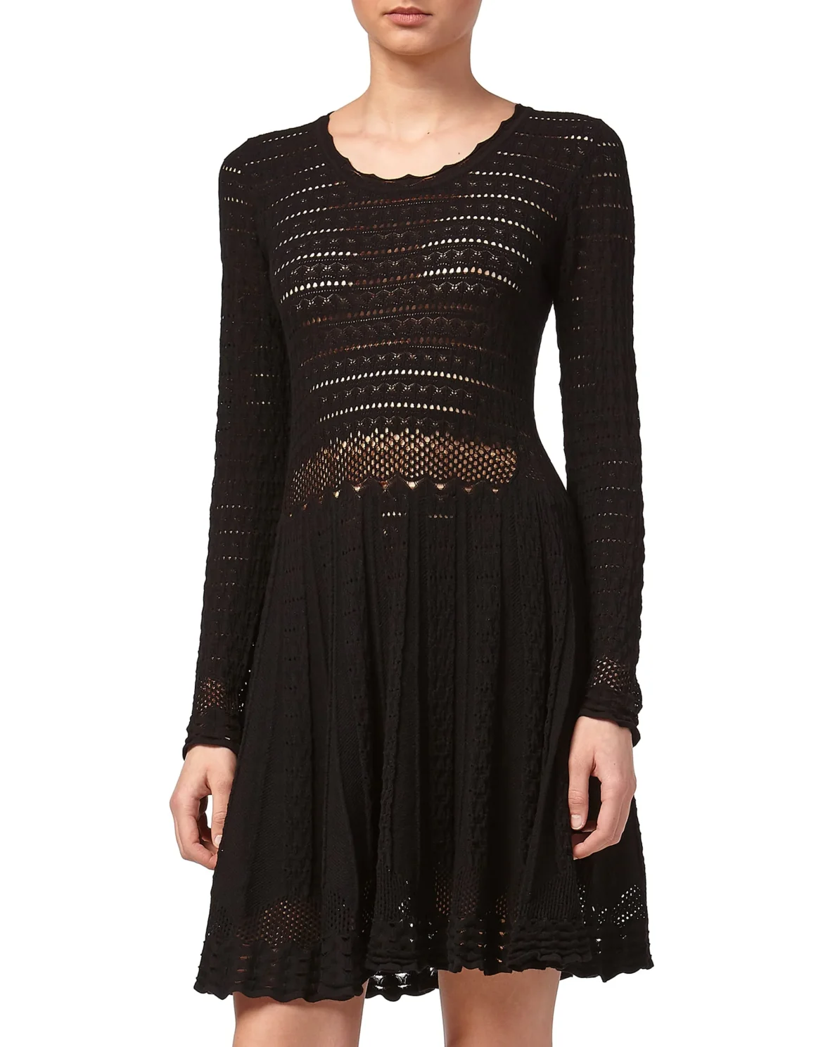 Knit Day Dress "Simona", цвет: Черный