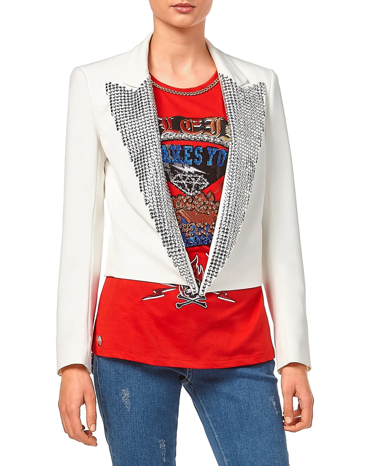 Blazer "Turning into Silver", цвет: Белый