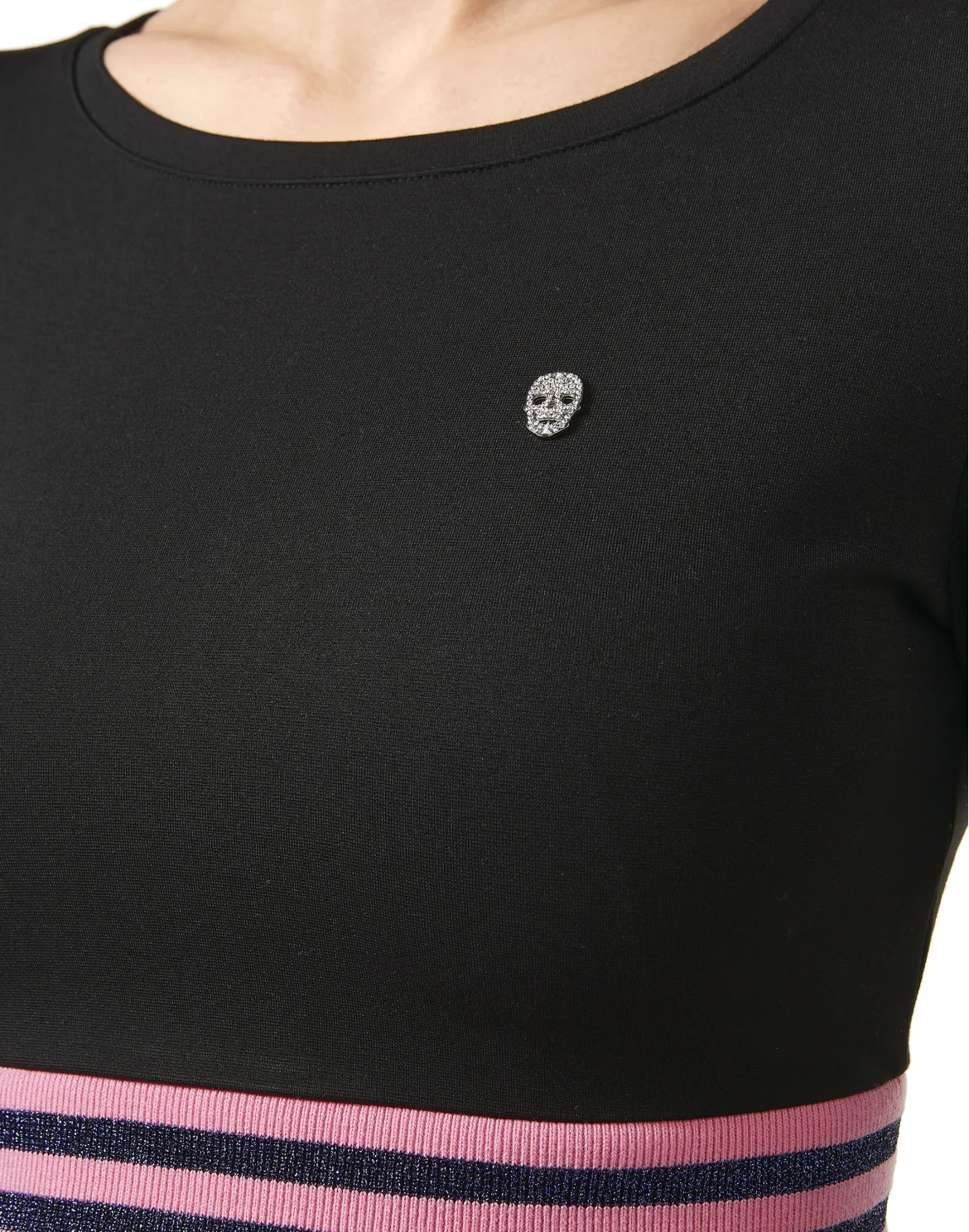 T-Shirt Round Neck LS "Run the World", цвет: Черный