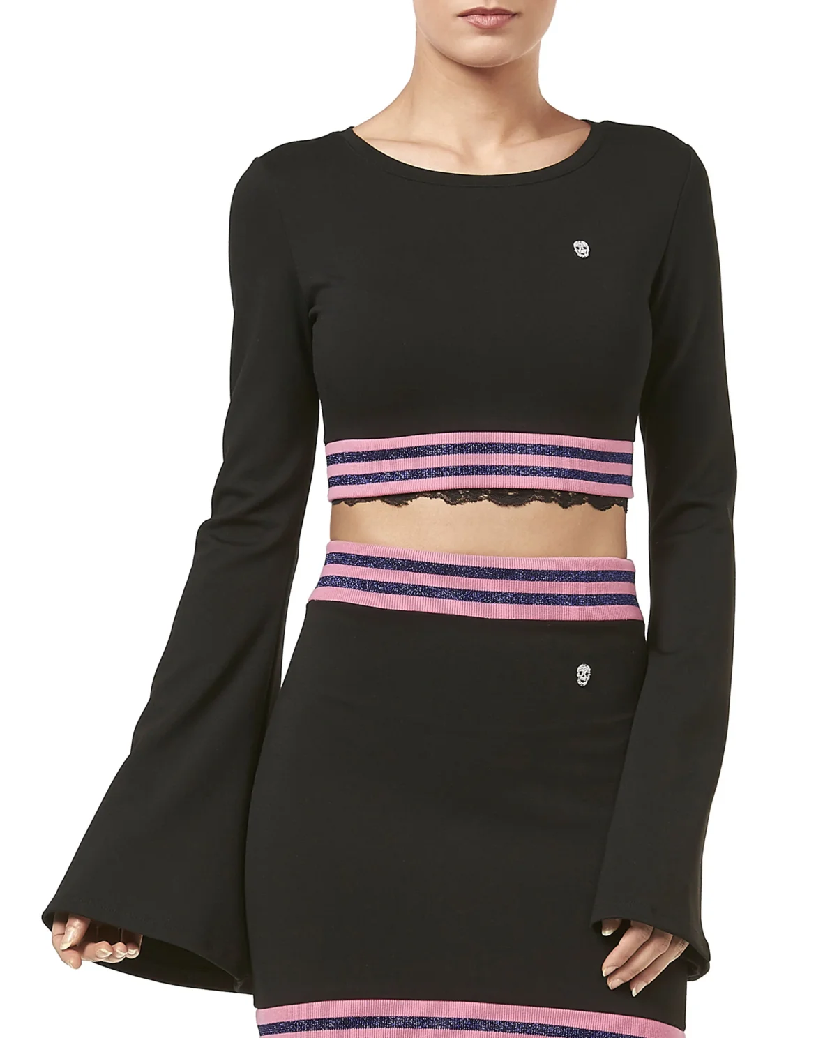 T-Shirt Round Neck LS "Run the World", цвет: Черный