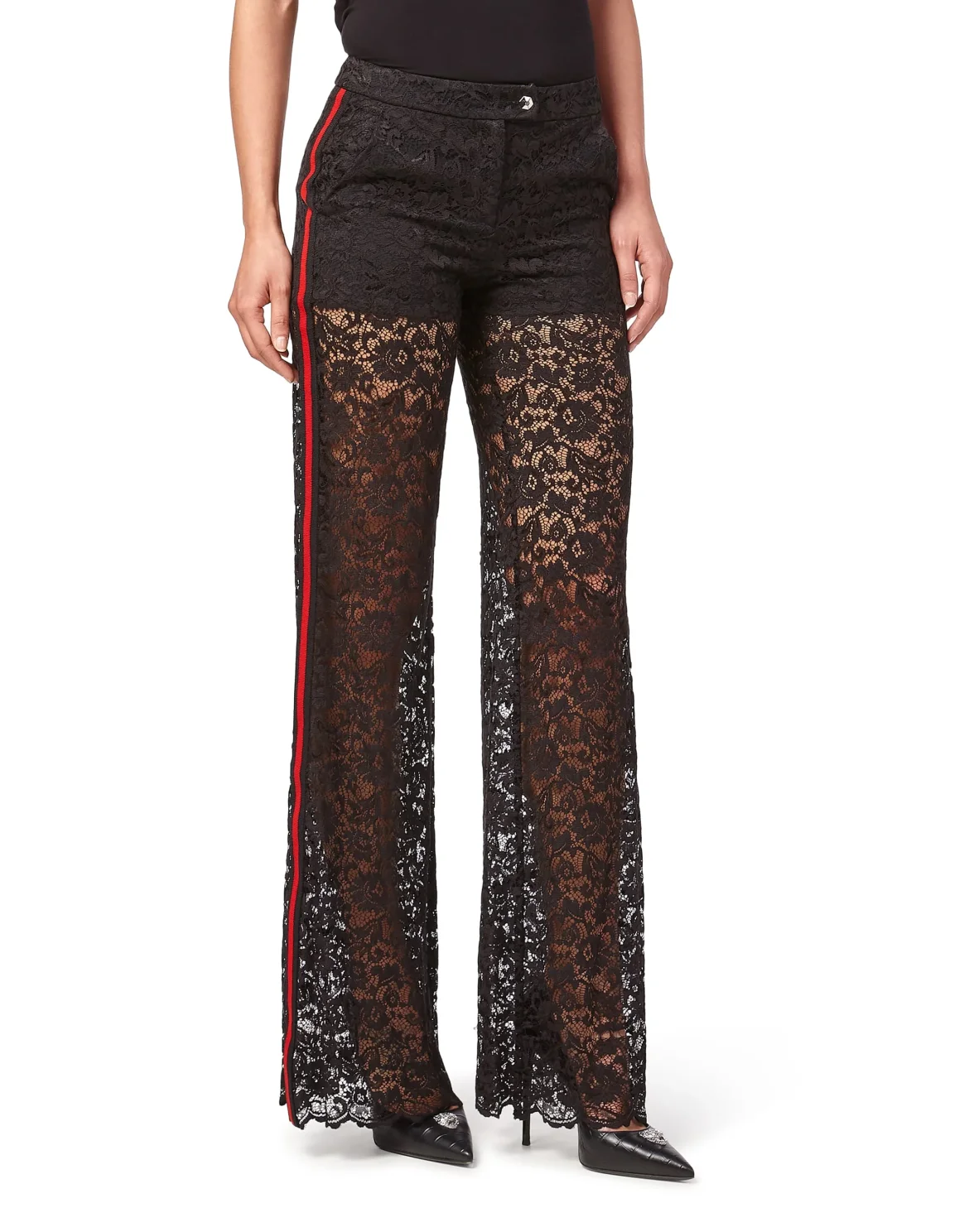 Flare Trousers "Feel the wild", цвет: Черный