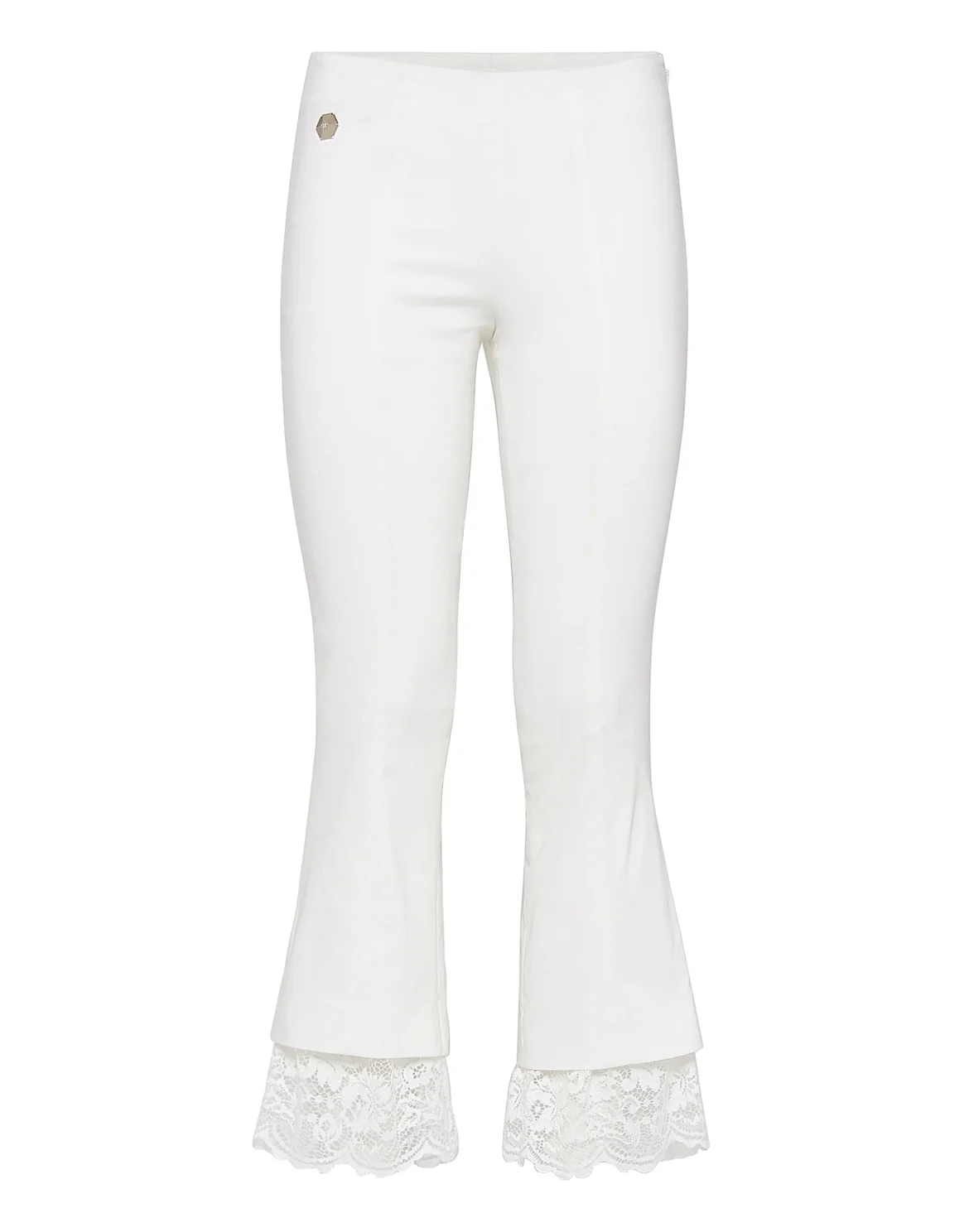 Flare Trousers "Feel the static more", цвет: Белый