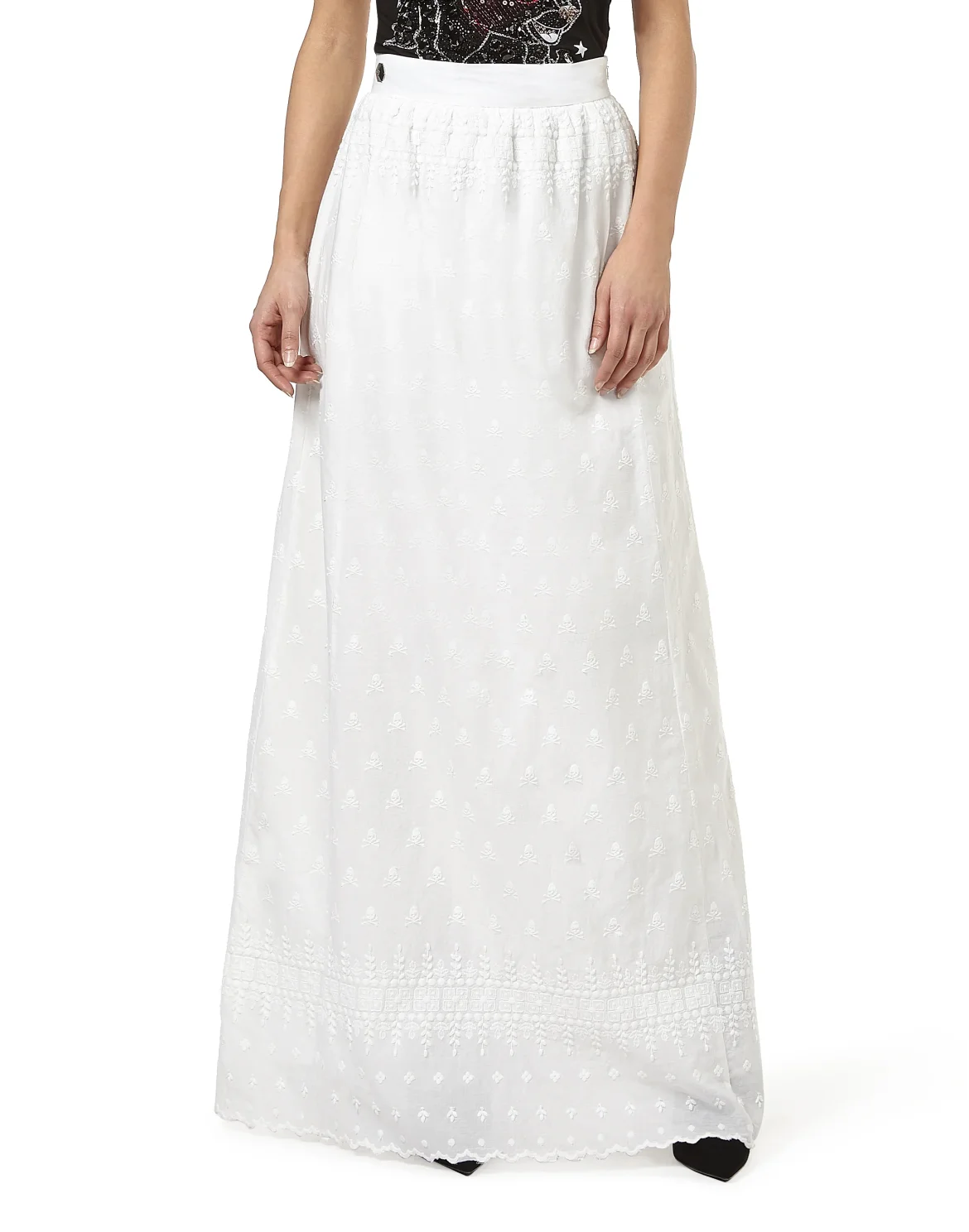 Long Skirt "Camelia", цвет: Белый