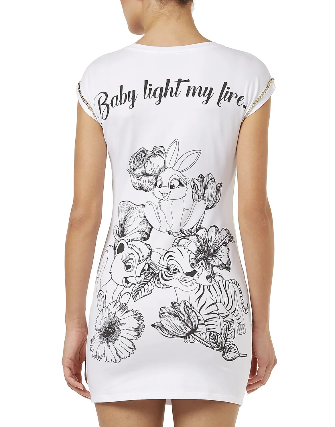 T-Shirt Long Dresses "No Role", цвет: Белый