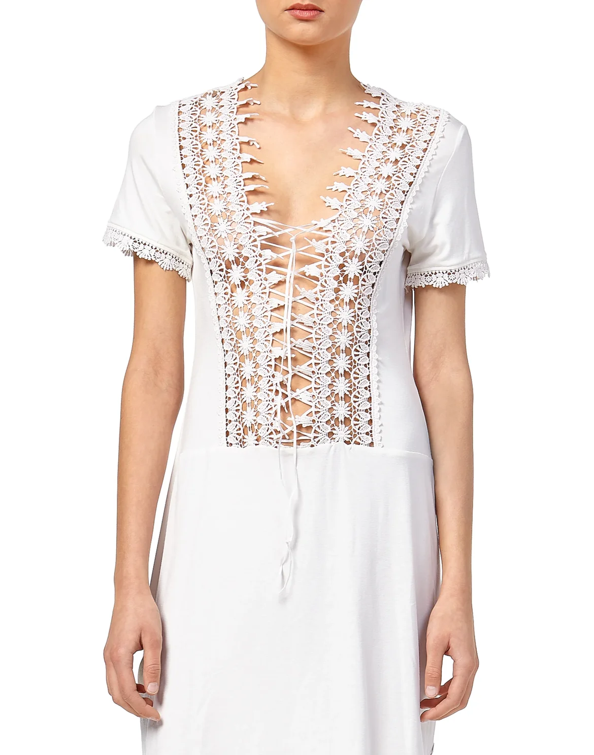 T-Shirt Short Dresses "Dirty", цвет: Белый