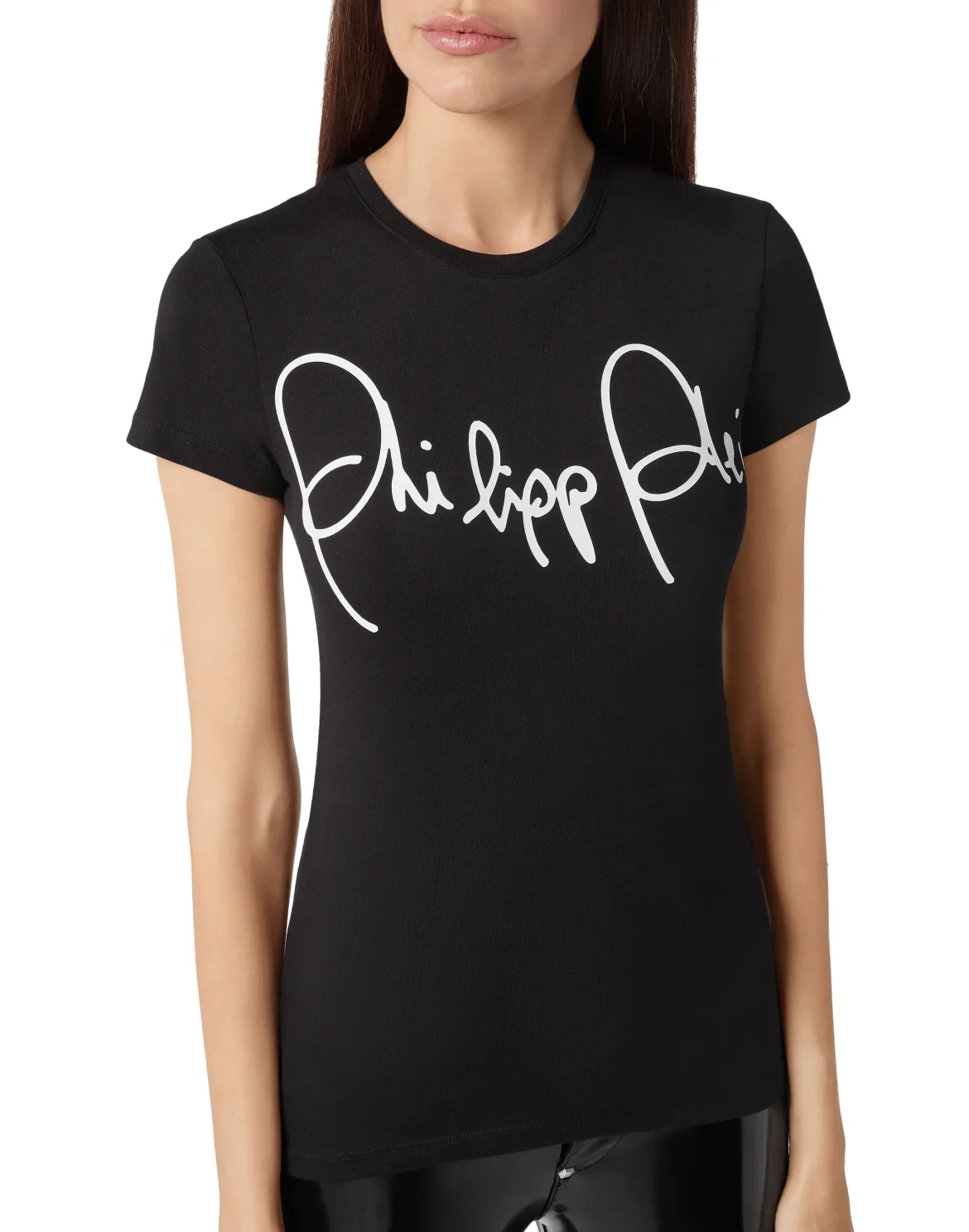 T-shirt Round Neck SS "Signature", цвет: Черный