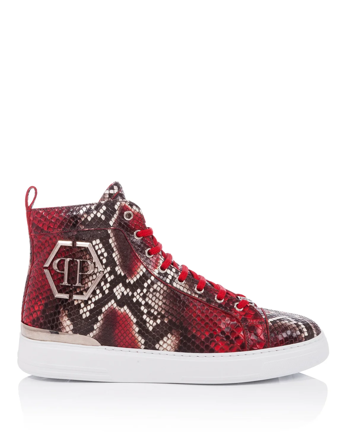 Hi-Top Sneakers "Black moon", цвет: Красный