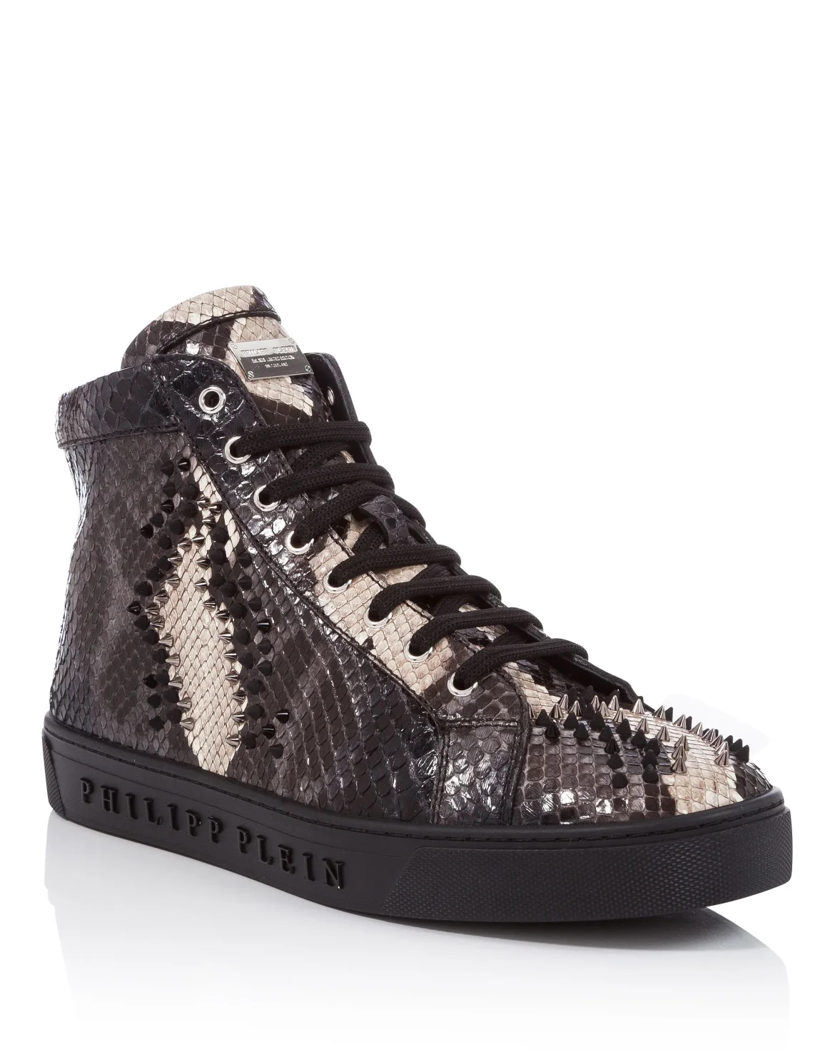 Hi-Top Sneakers "Fight for you", цвет: Черный