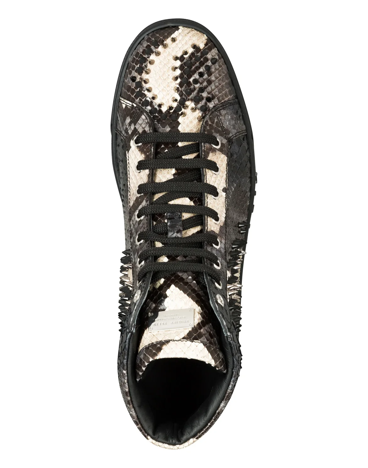 Hi-Top Sneakers "Fight for you", цвет: Черный