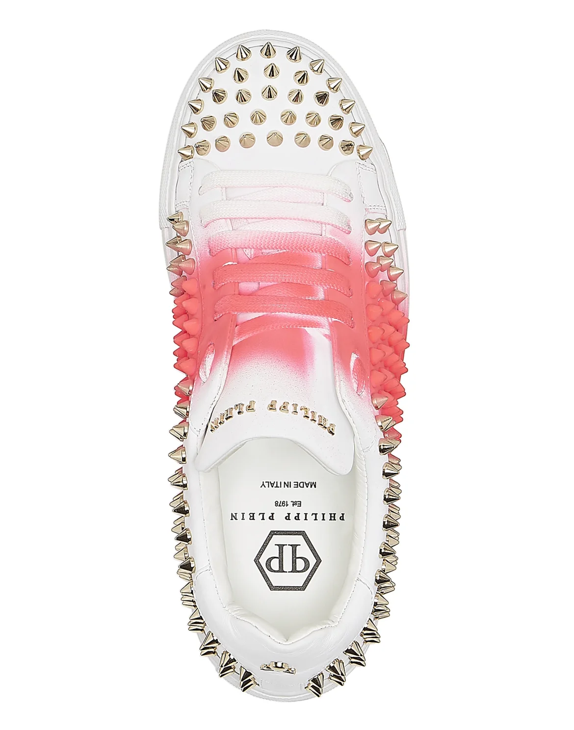 Lo-Top Sneakers "Pink me", цвет: Белый