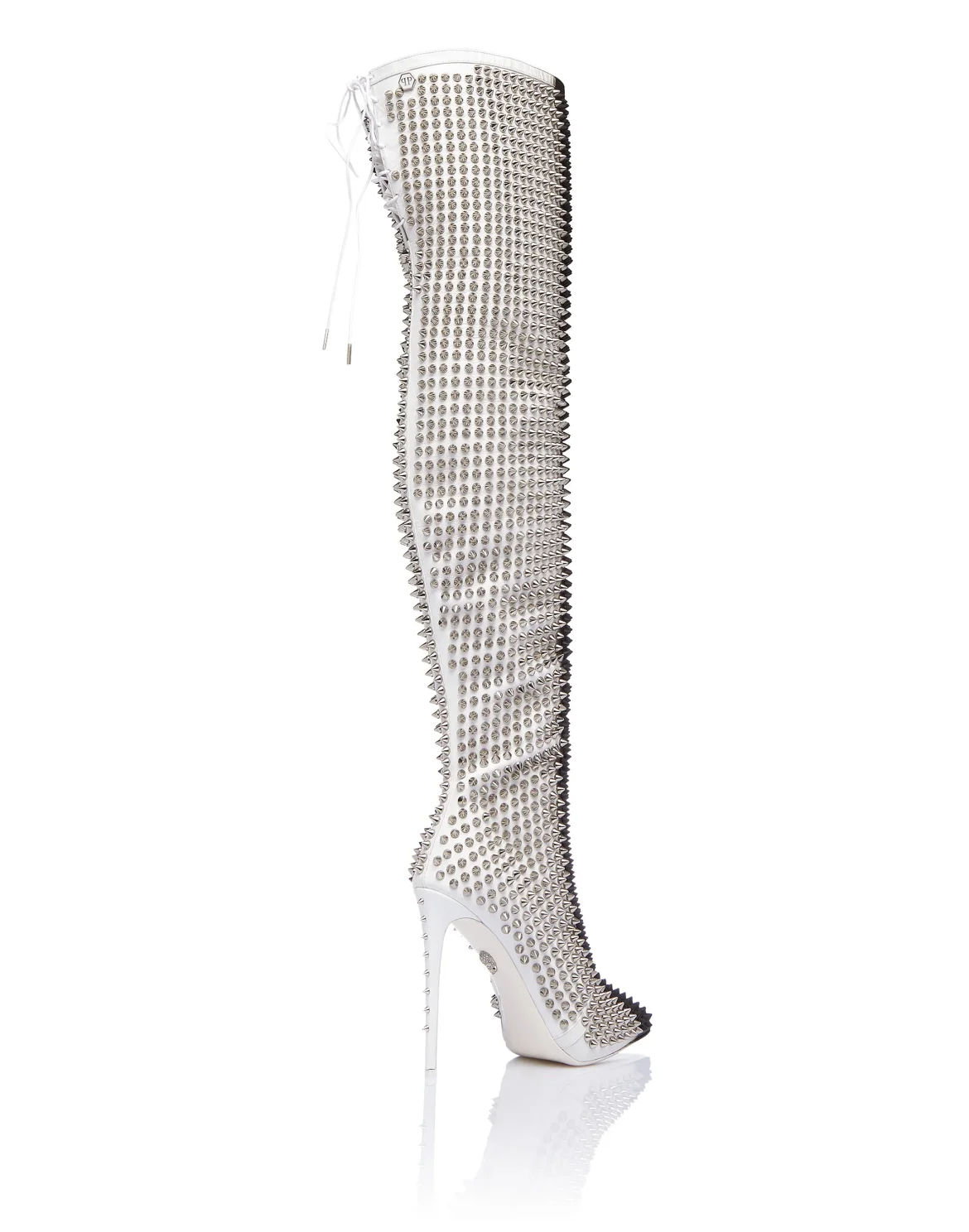 Boots Hi-Heels Overknees "Woman fashion show", цвет: Белый