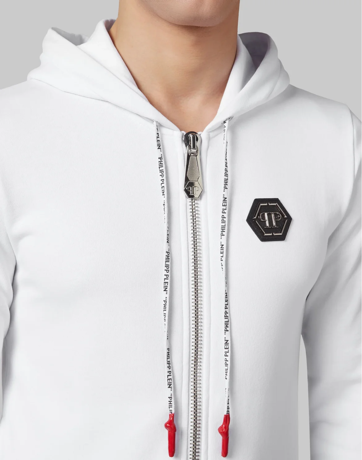 Hoodie Sweatjacket Skull, цвет: Белый