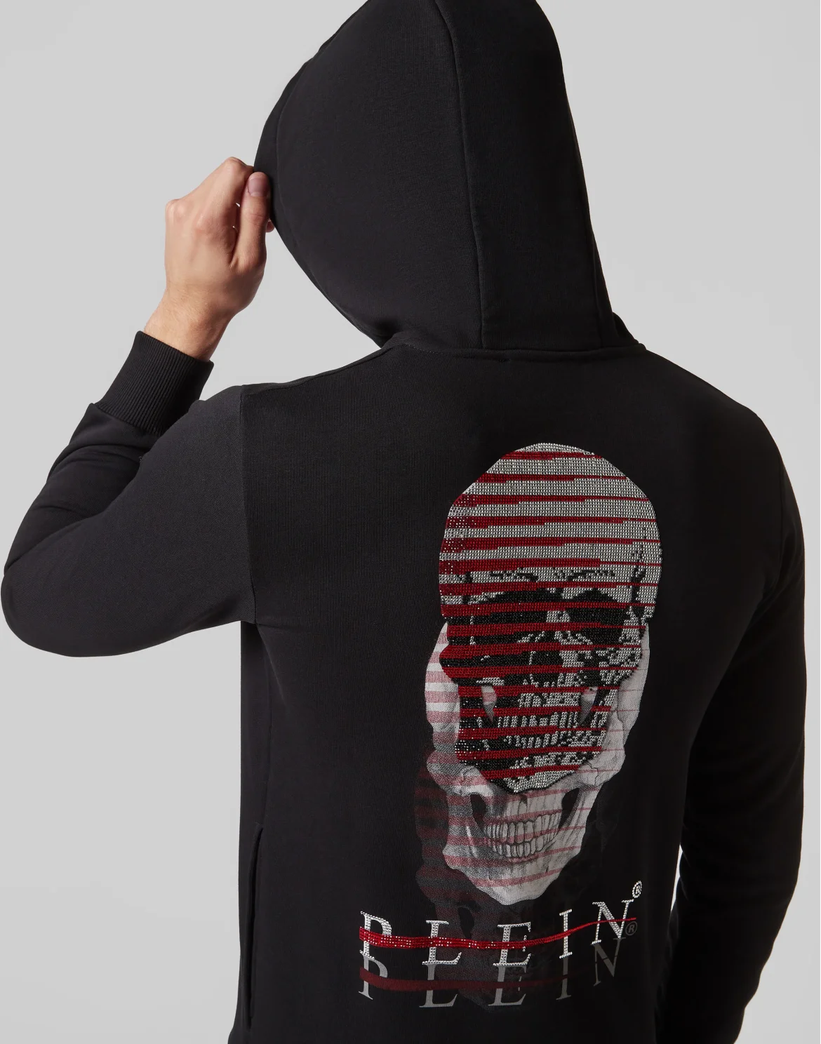 Hoodie Sweatjacket Skull, цвет: Черный