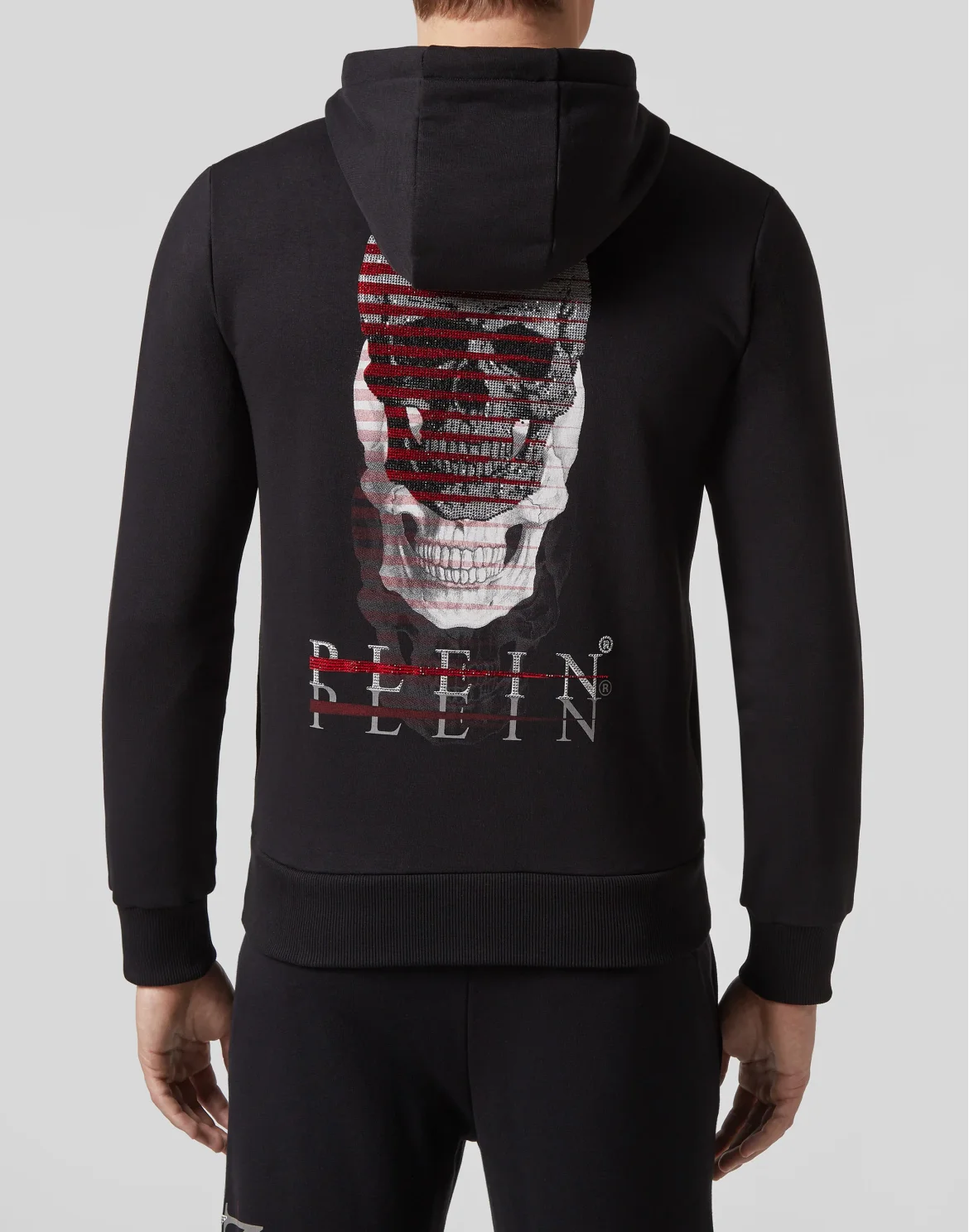 Hoodie Sweatjacket Skull, цвет: Черный