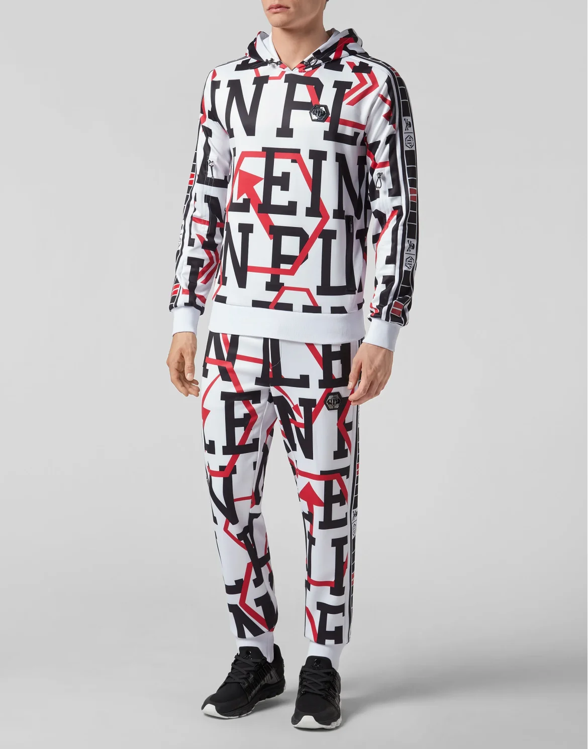 Hoodie sweatshirt Geometric, цвет: Белый